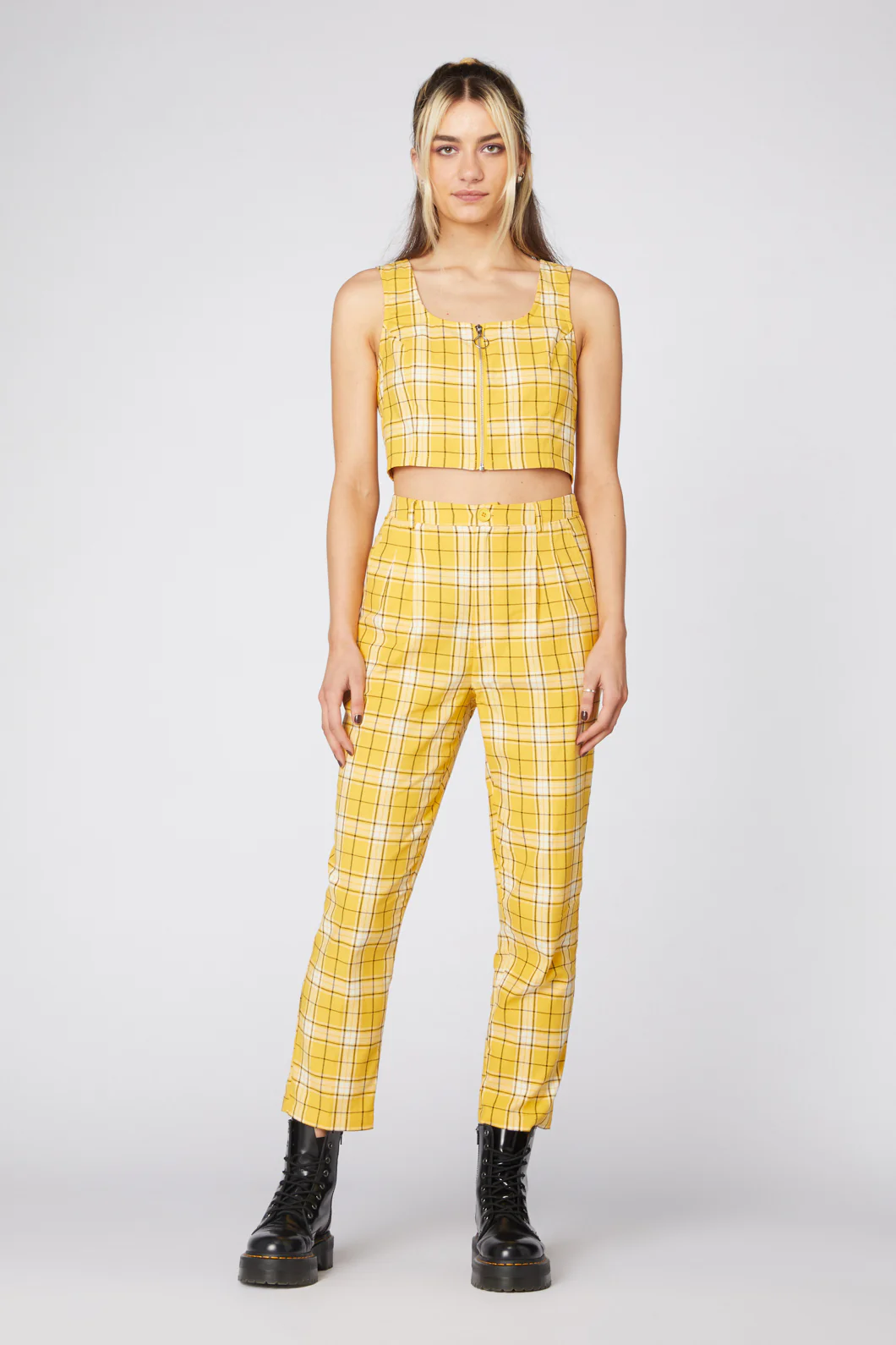 Tartan Mood Bustier Top - Image 2