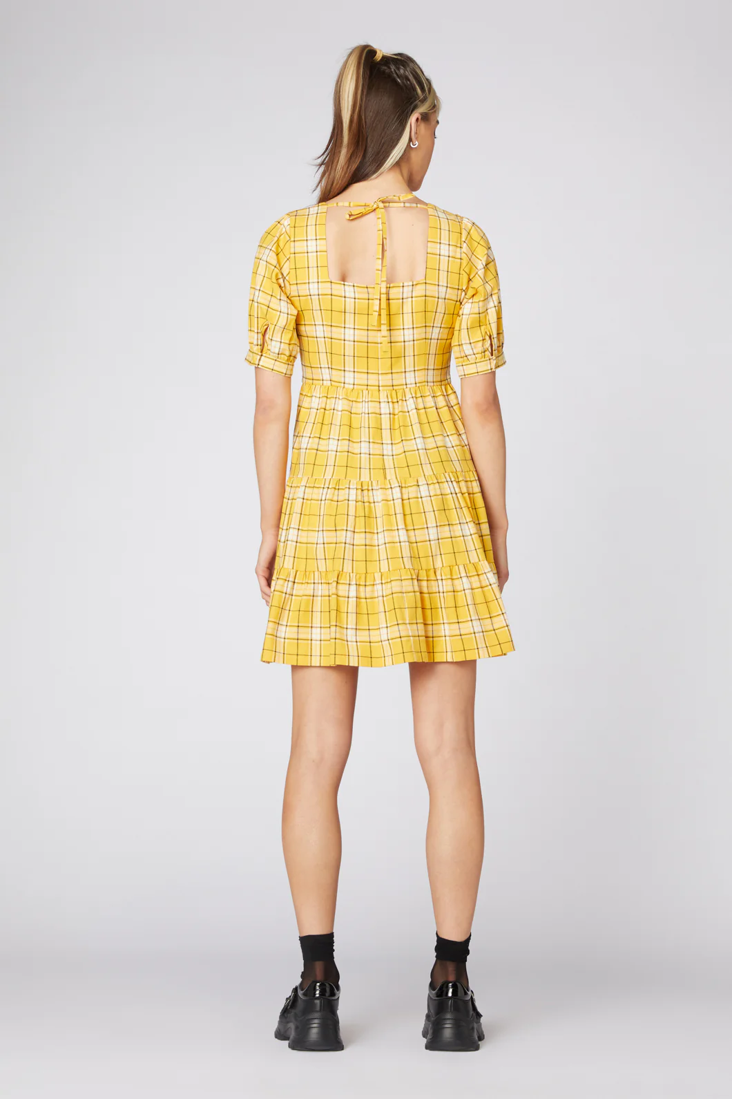 Tartan Mood Ruffle Dress - Image 11