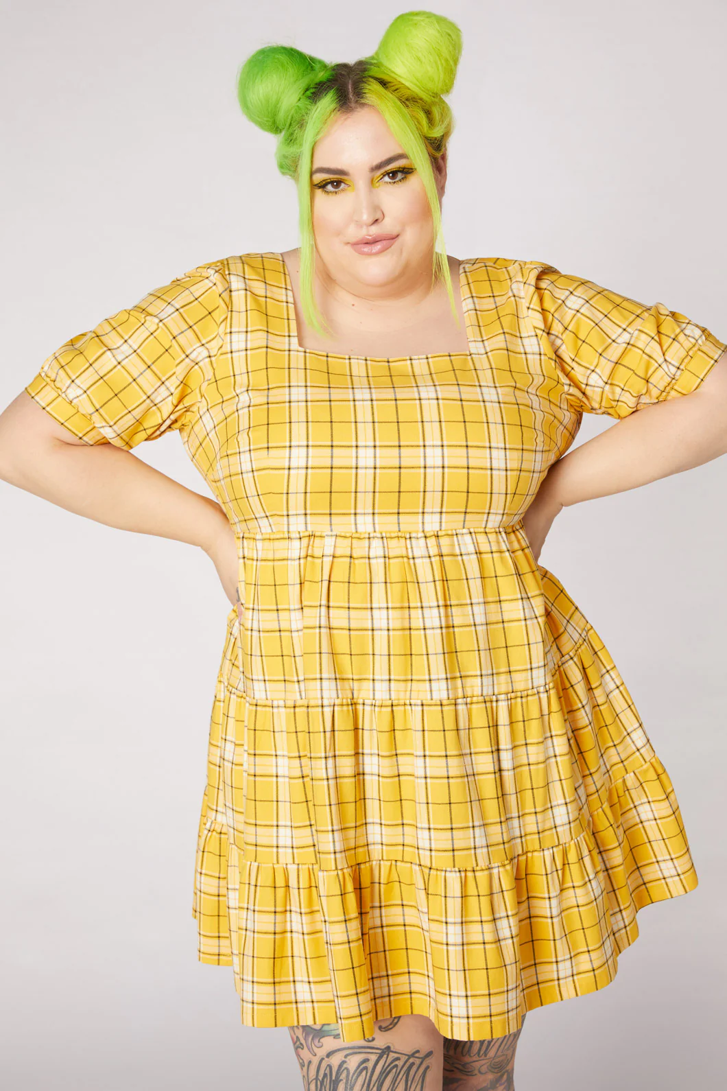 Tartan Mood Ruffle Dress - Image 14