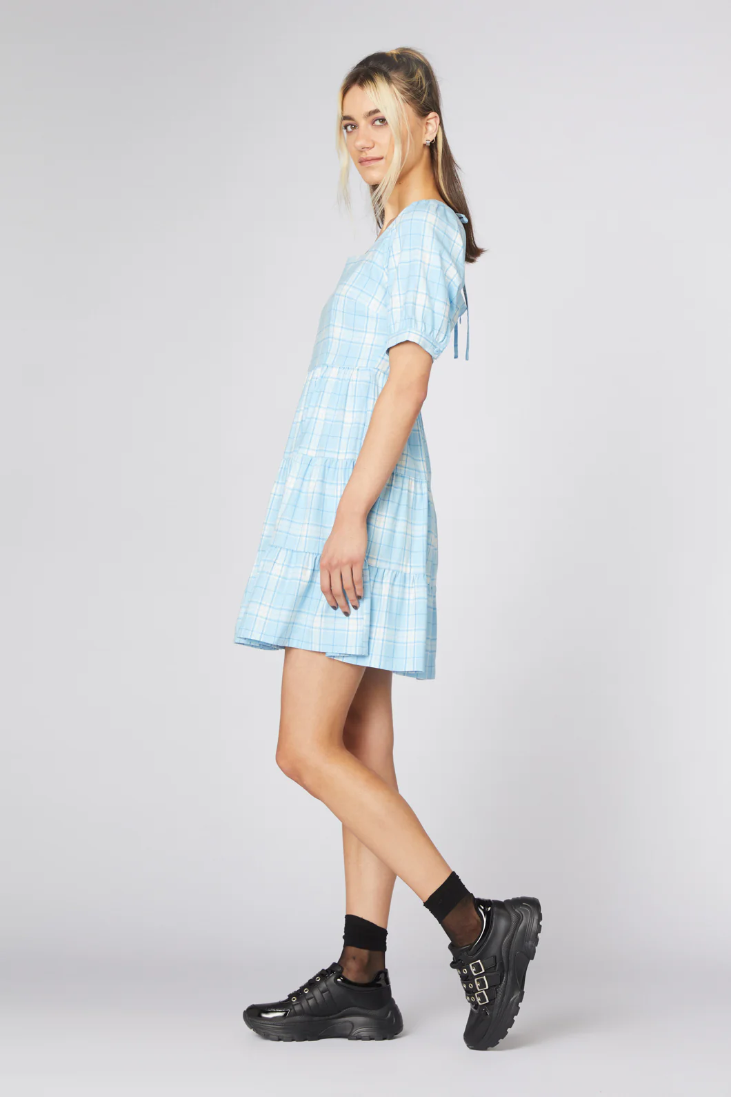Tartan Mood Ruffle Dress - Image 3