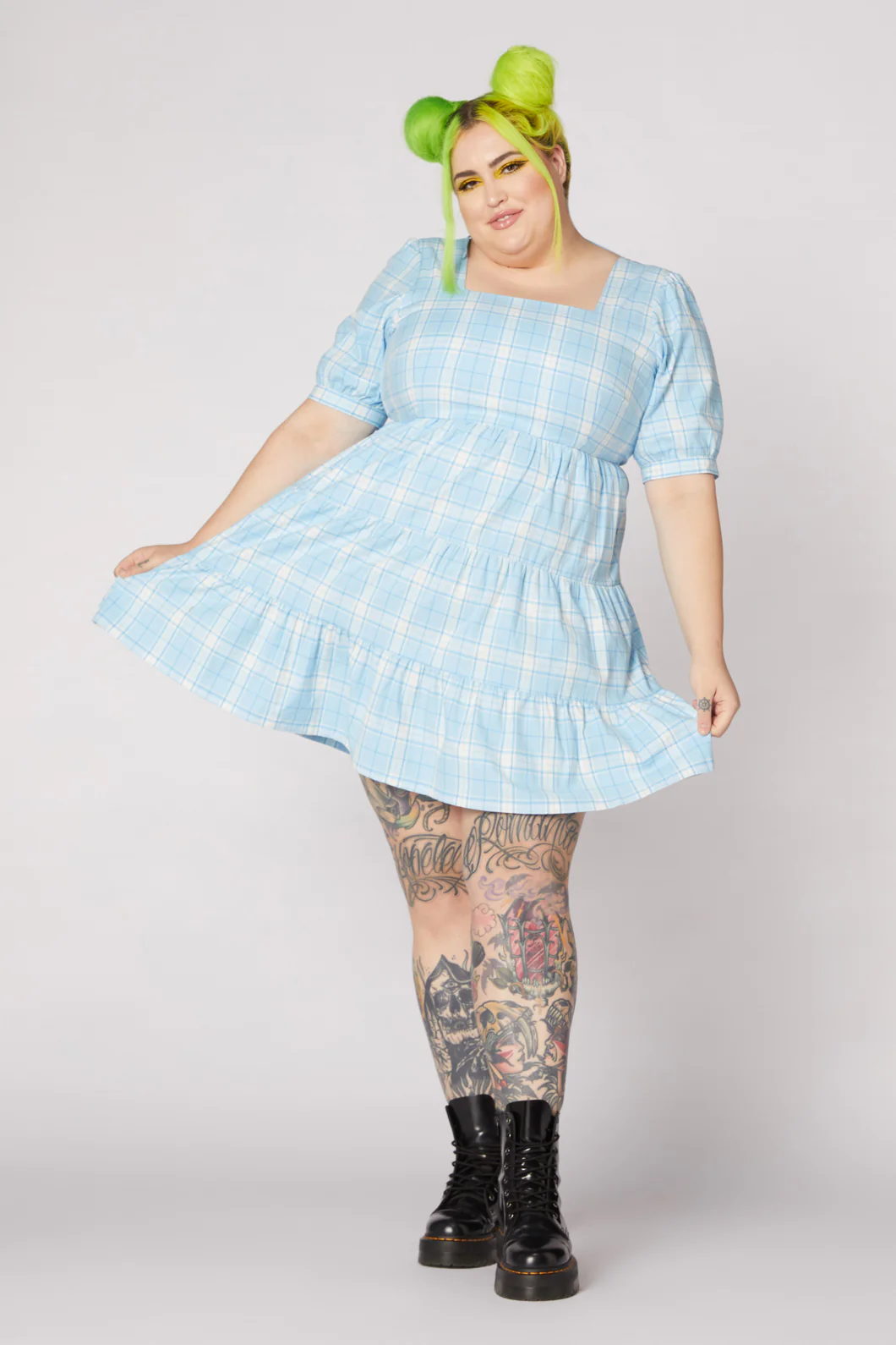 Tartan Mood Ruffle Dress - Image 7