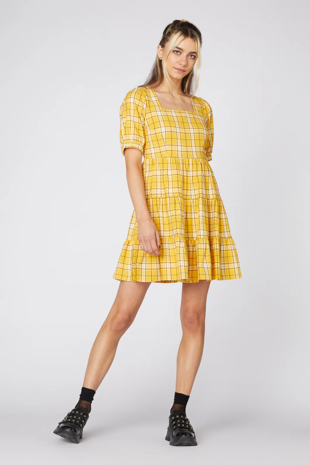 Tartan Mood Ruffle Dress - Image 9