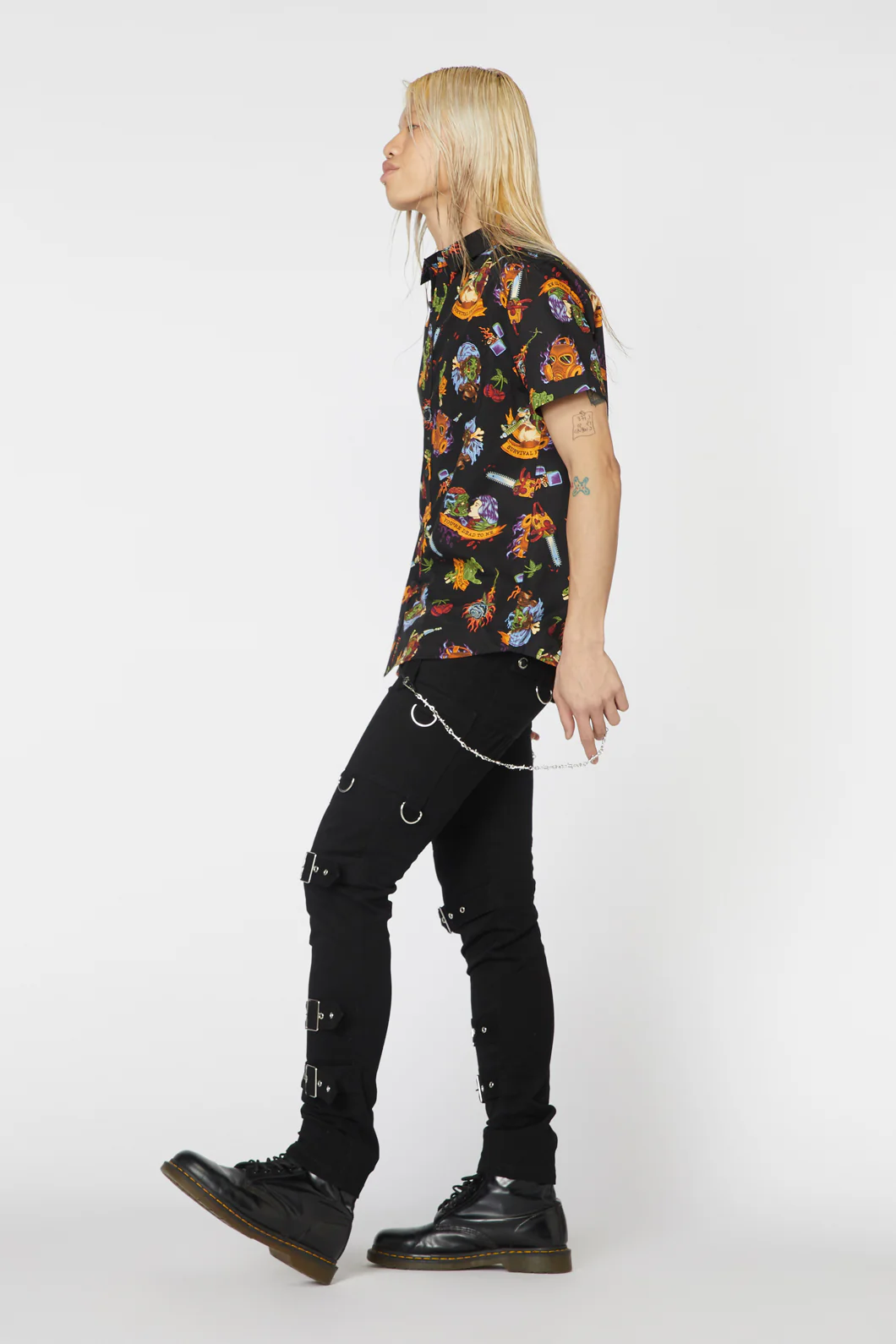 Tattoo Zombie Print Shirt - Image 4