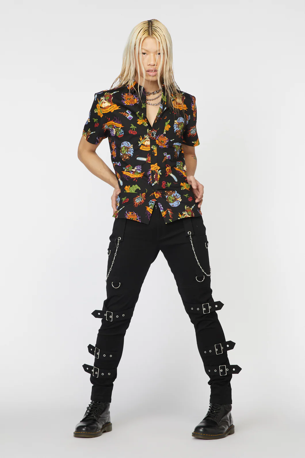 Tattoo Zombie Print Shirt - Image 6