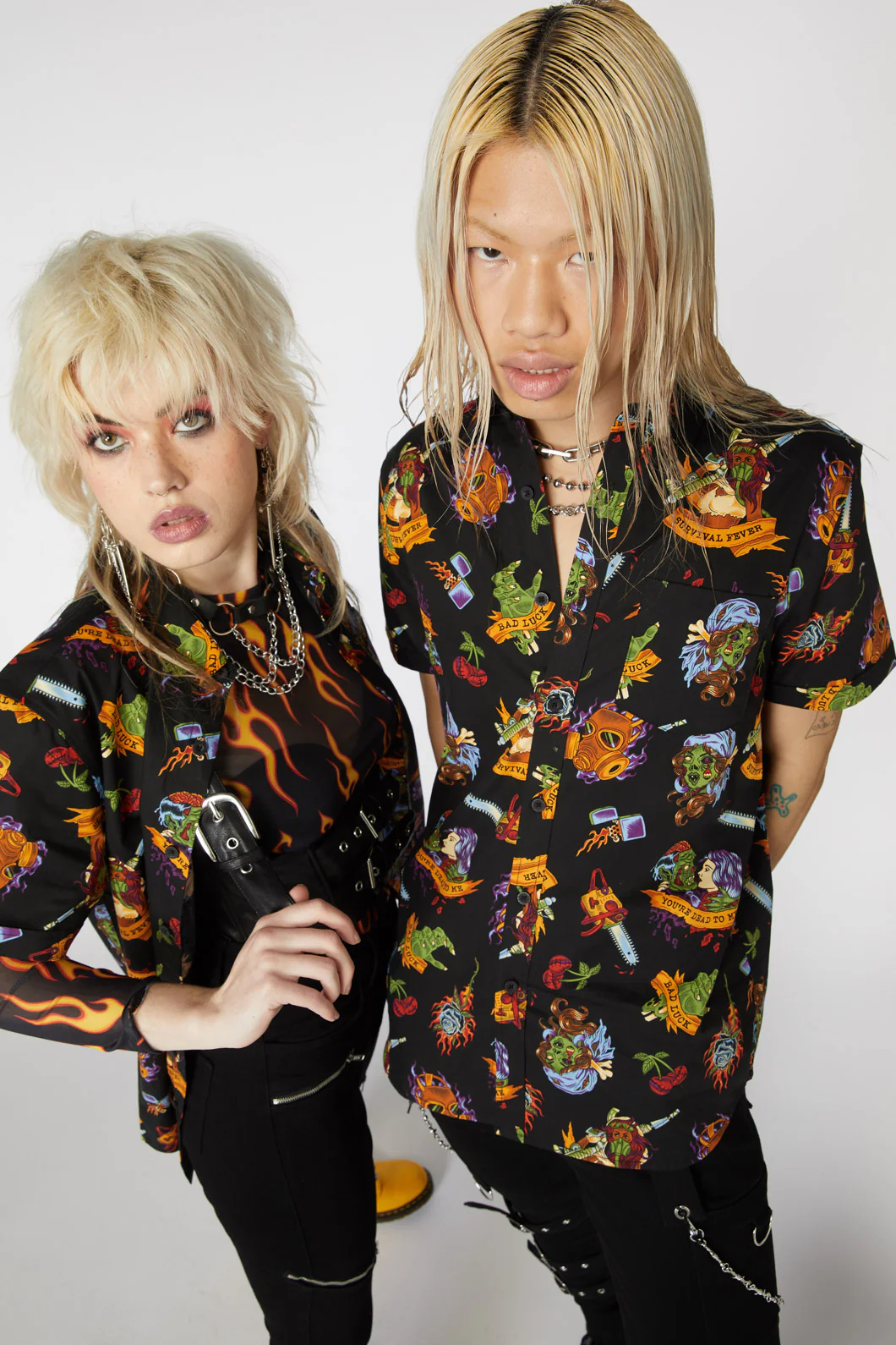 Tattoo Zombie Print Shirt - Image 7