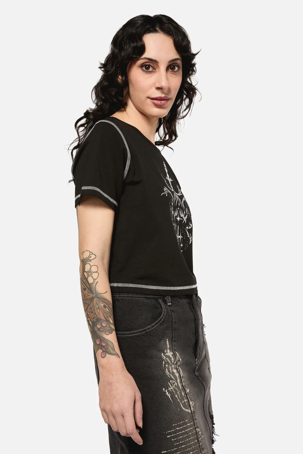 Tech Cropped Baby Tee - Image 2