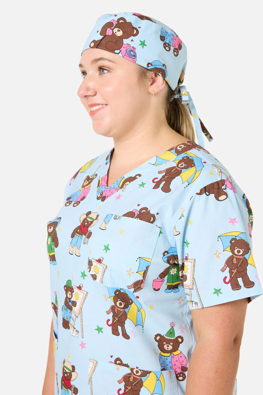 Teddy Bear Scrub Hat