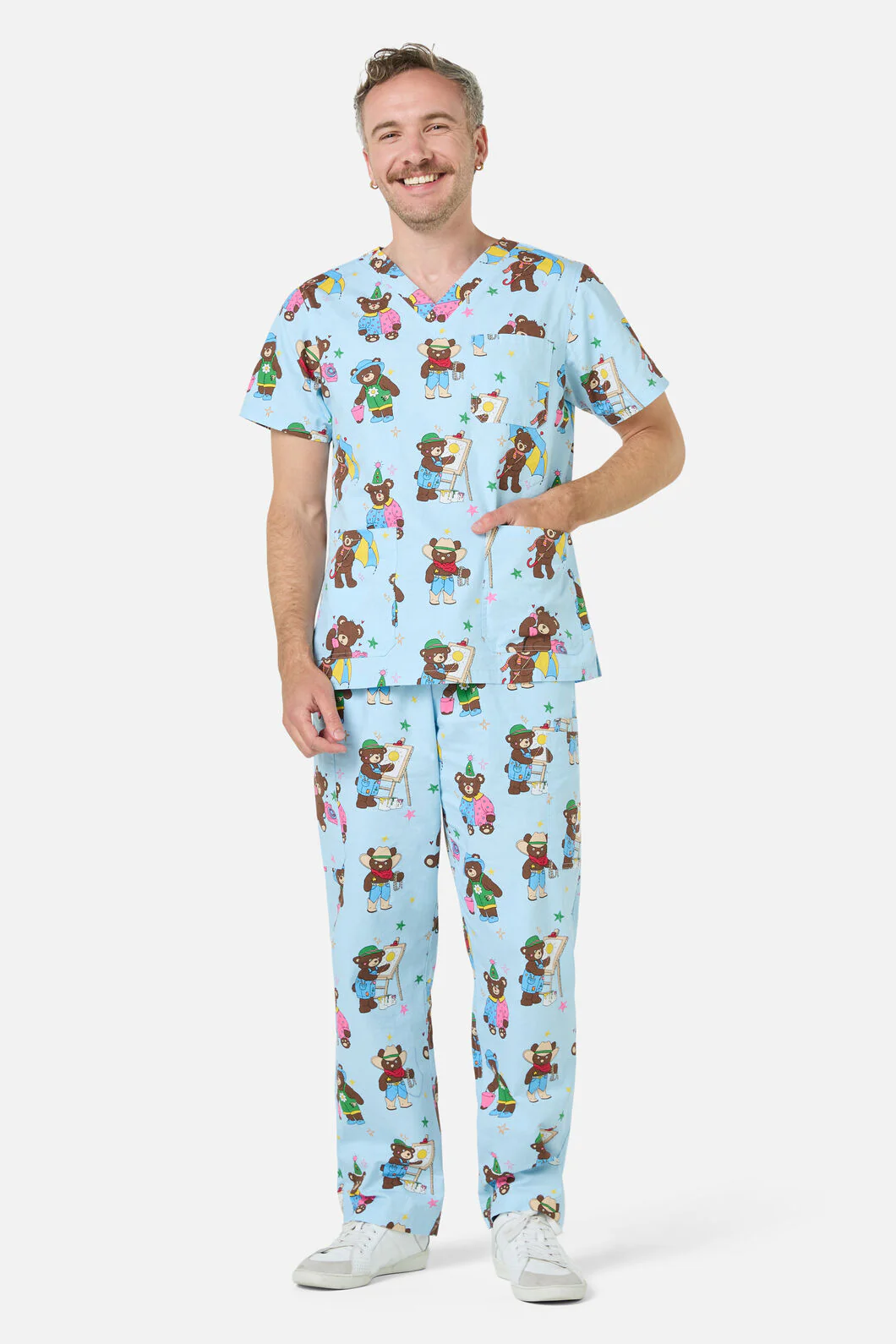 Teddy Bear Scrub Set - Image 2