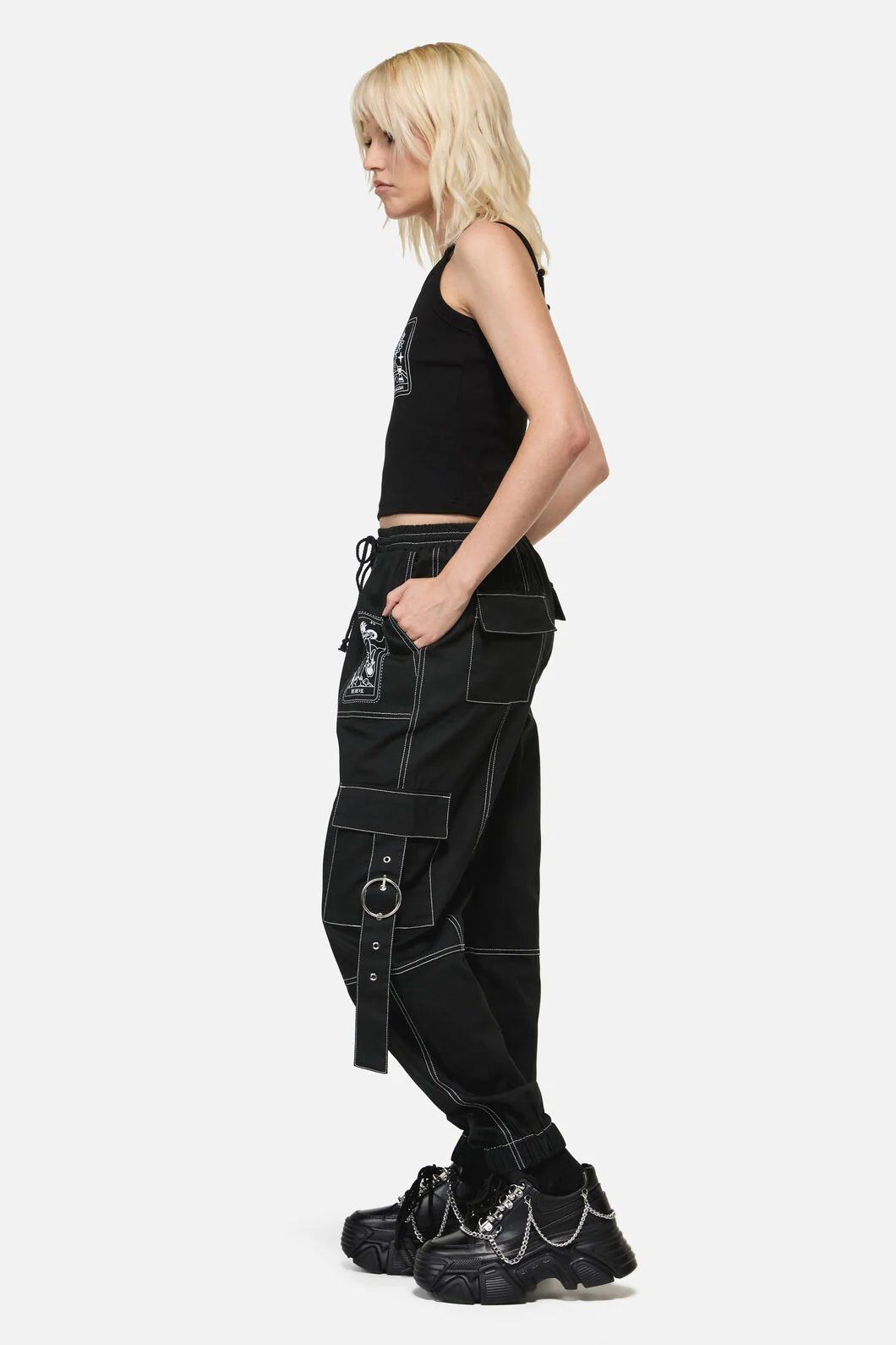 Temperance Goth Cargo Pant - Image 4