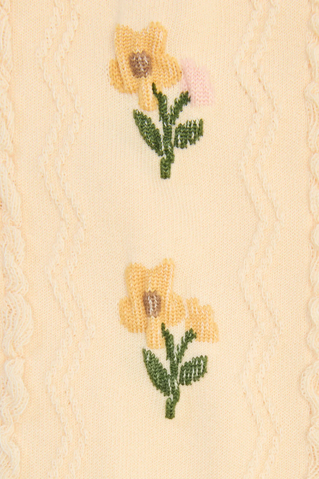 Textured Flower Socks - Image 2