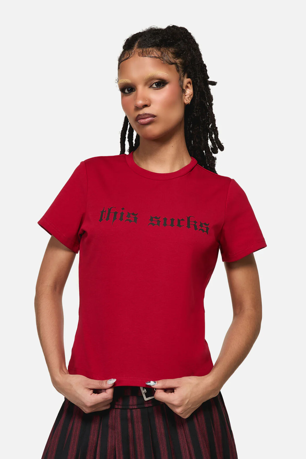 This Sucks Goth Print Tee - Image 2