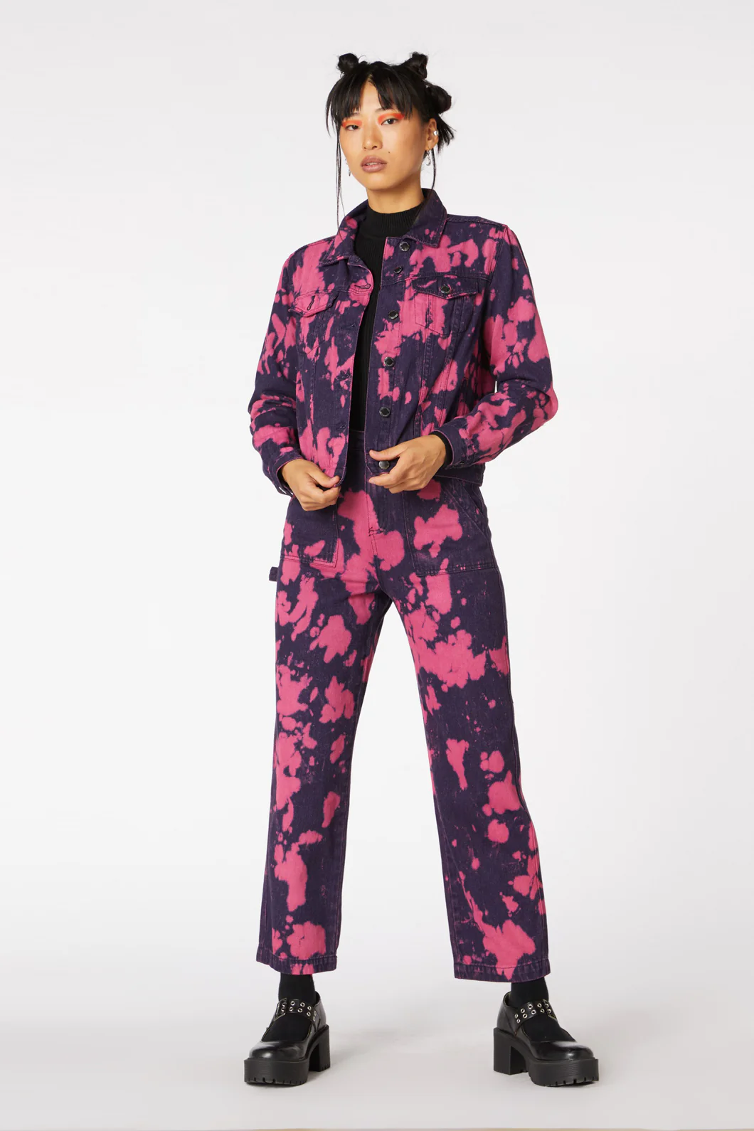 Tie Dye Denim Ex Bf Jacket - Image 2