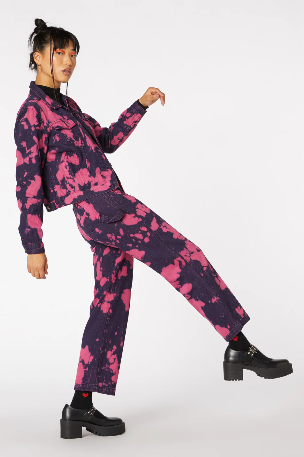 Tie Dye Denim Ex Bf Jacket - Image 4