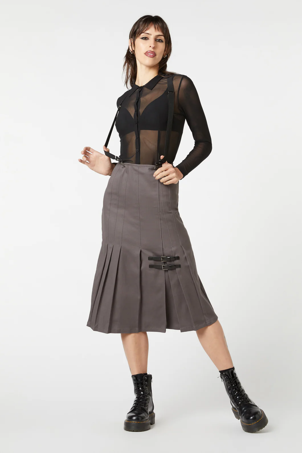 Time & Date Pleated Skirt - Image 2