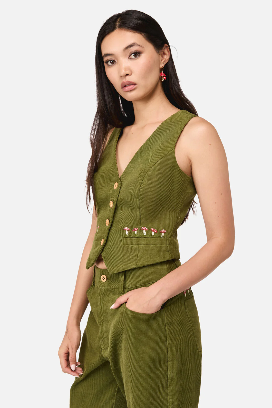 Toadstool Cord Vest - Image 2