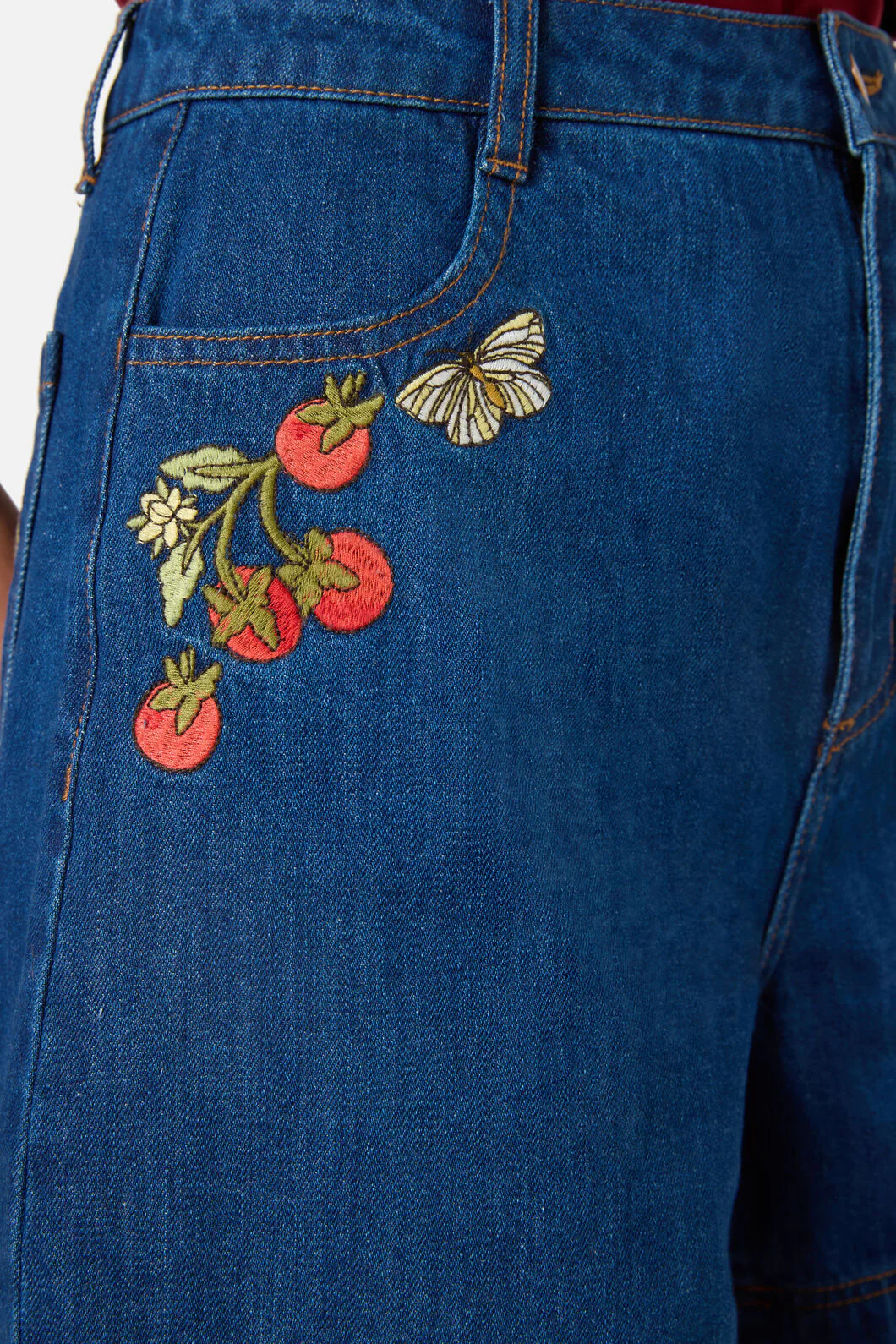 Tomatoes Embroidered Short - Image 5