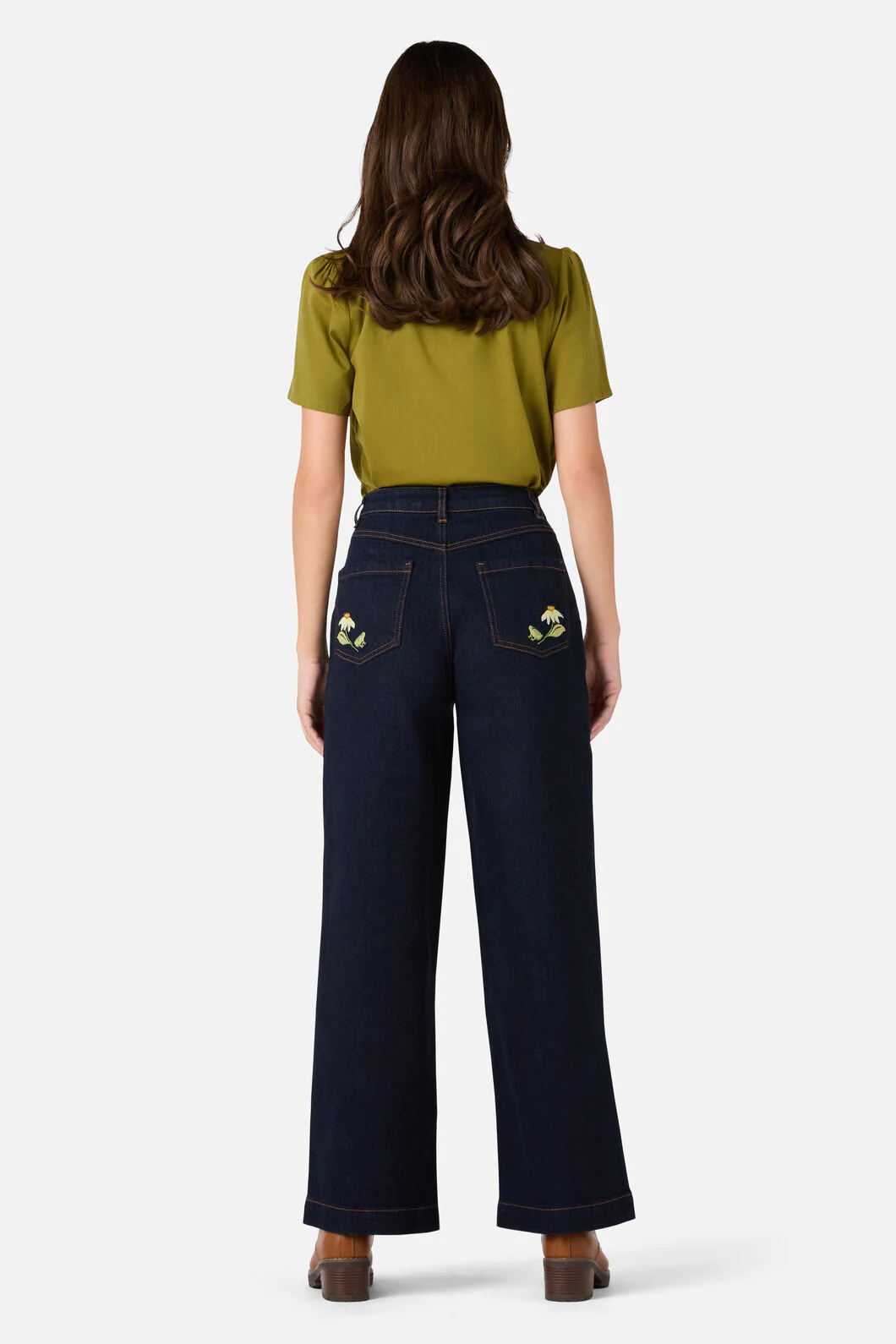 Tree Frog Embroidered Jean - Image 4