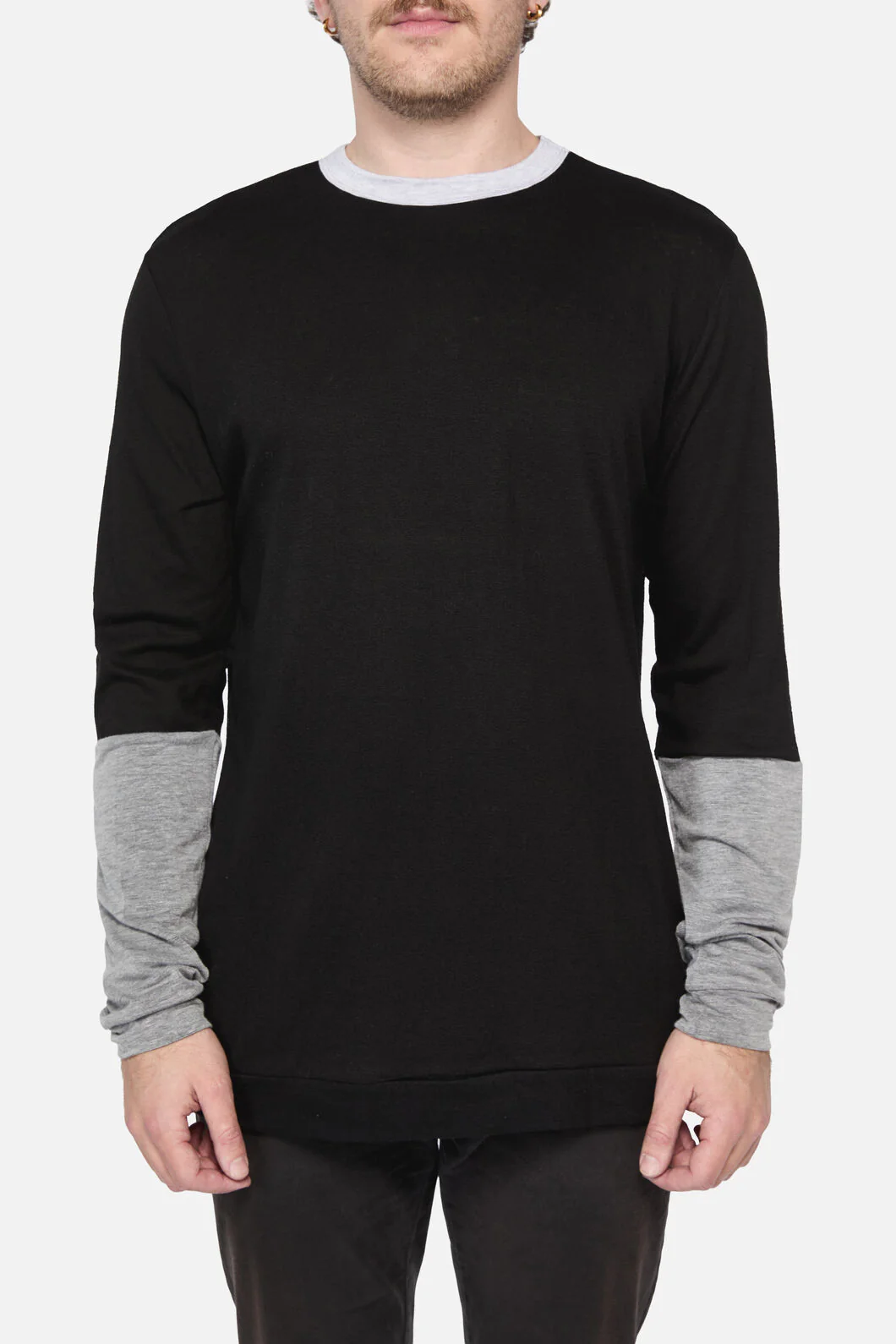 Tri Colour LS Tee - Image 4