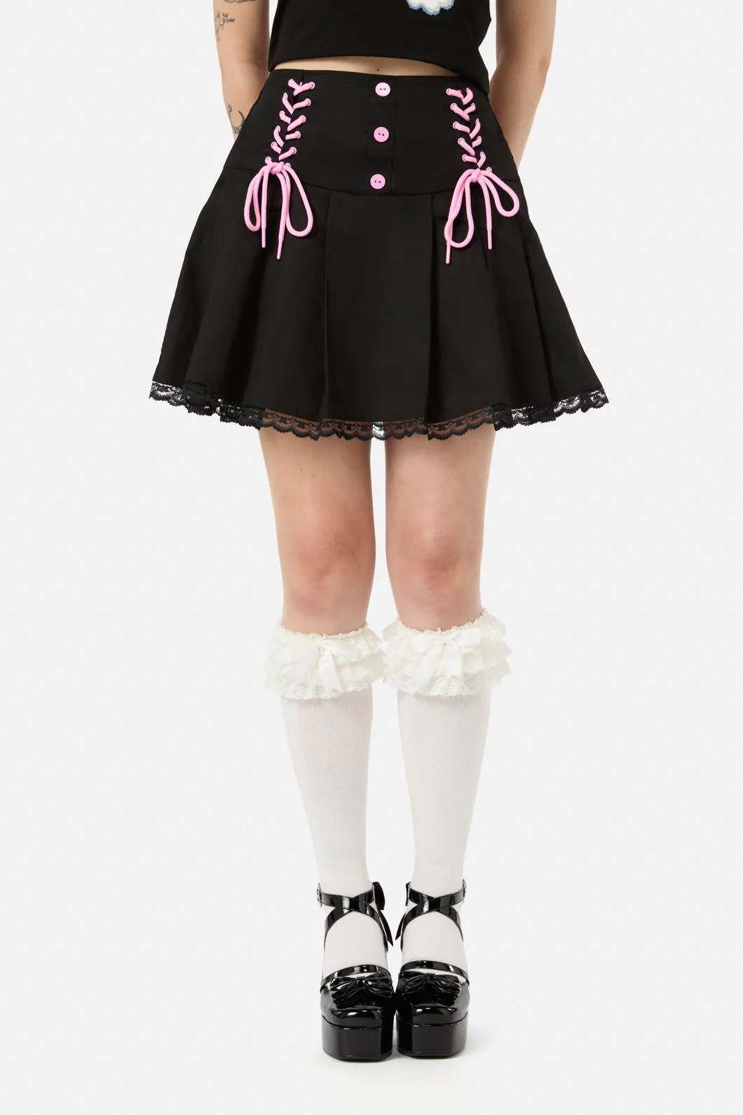 Two Of Hearts Lace Up Skirt - Image 2
