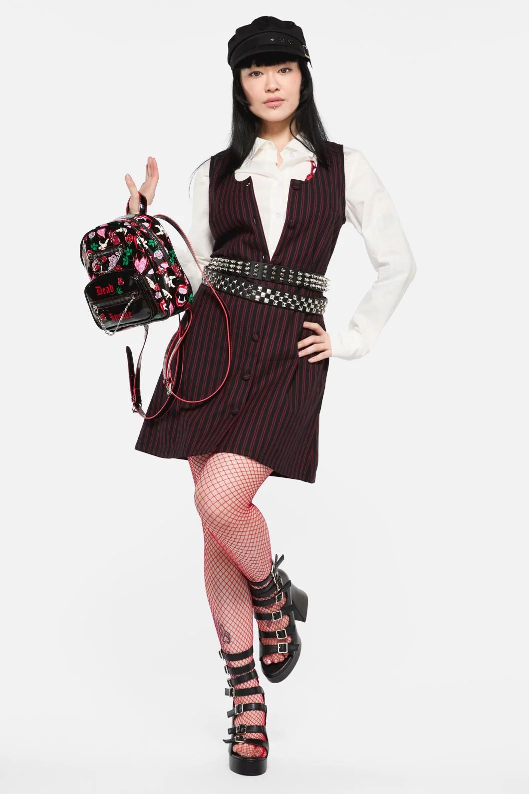 Undead Pinstripe Pinafore - Image 5