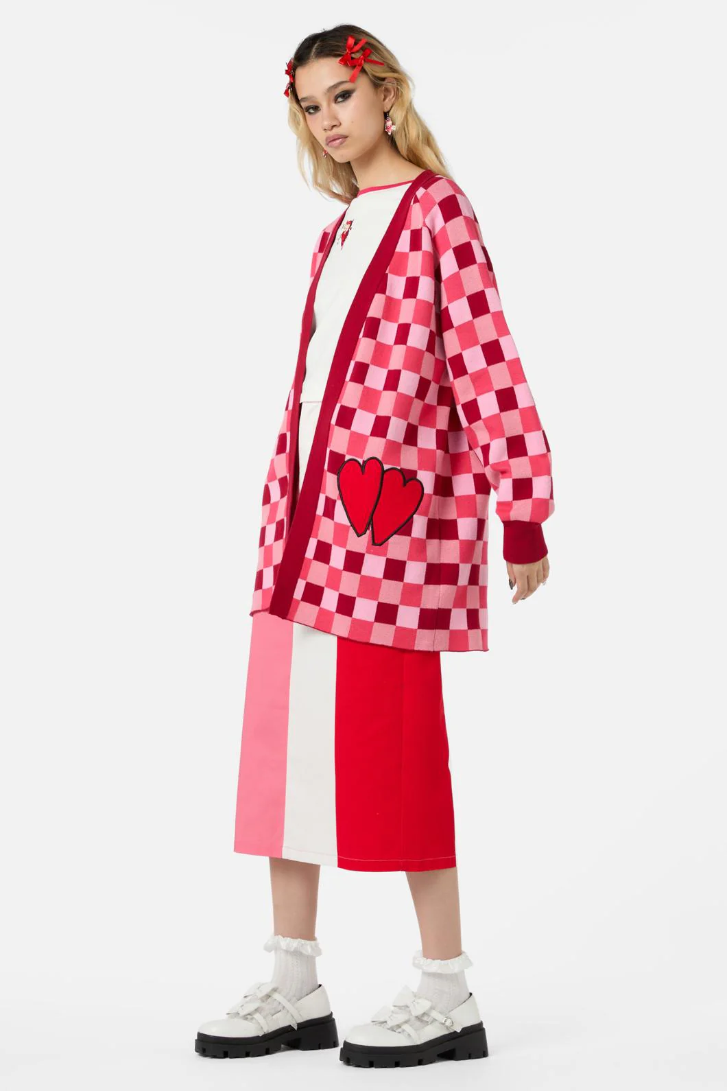 Valentynes Check Cardi - Image 3