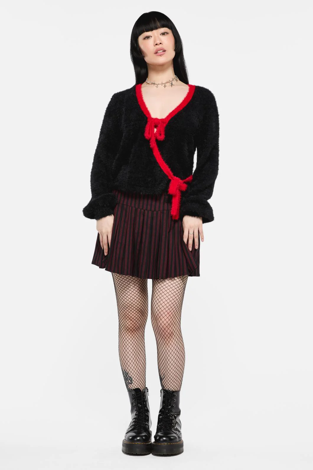 Vampy Bow Tie Cardigan - Image 2