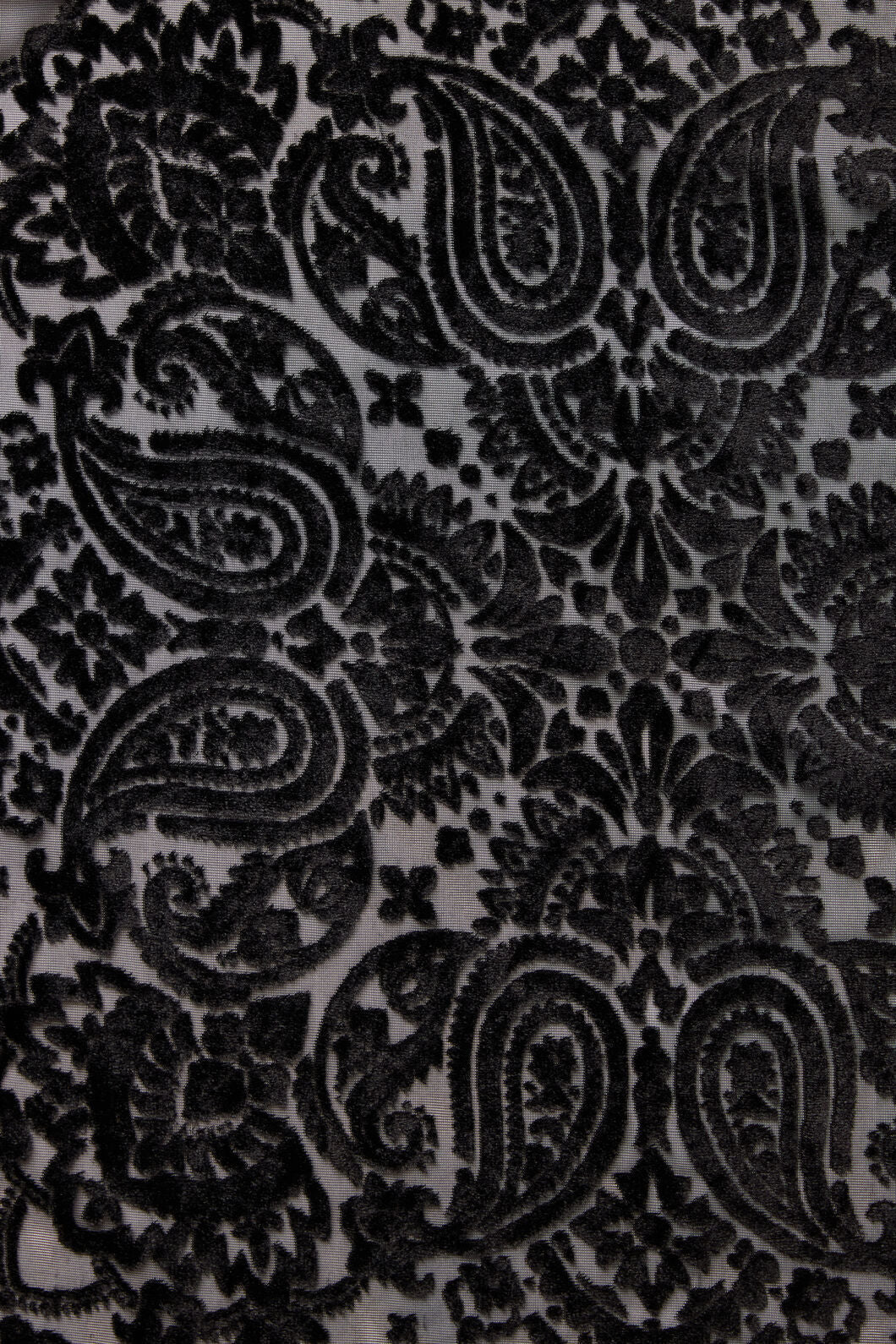 Velvet Paisley Tassel Scarf - Image 5