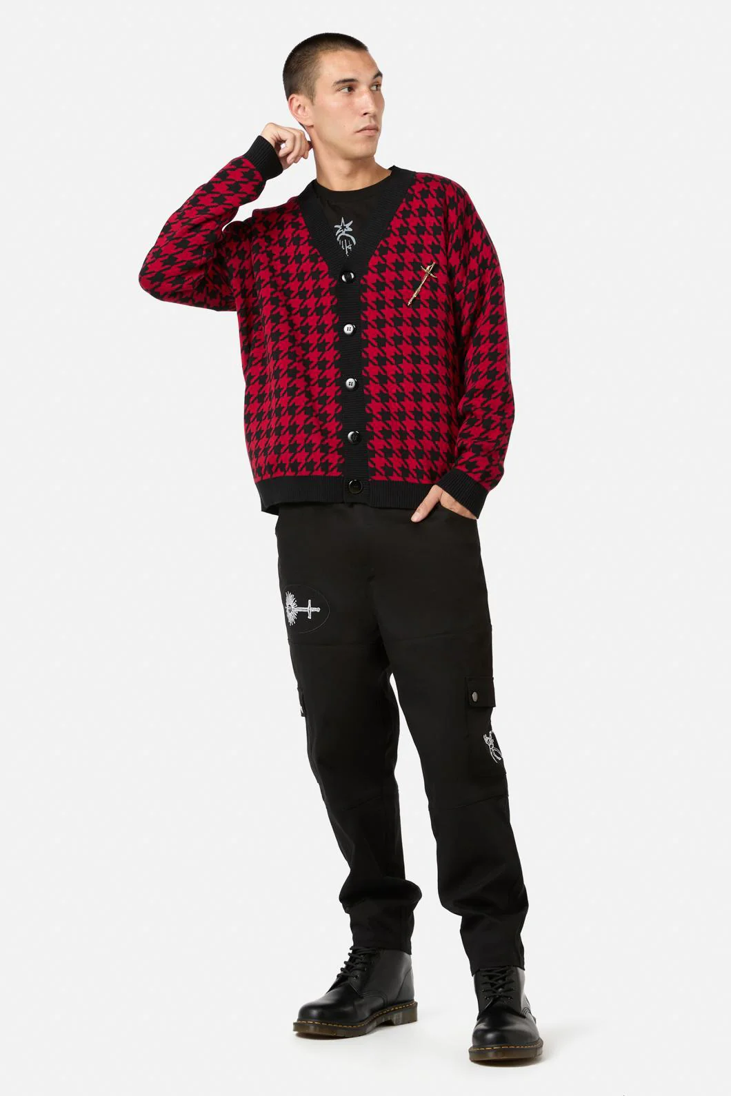 Virtue Houndstooth Cardi - Image 3