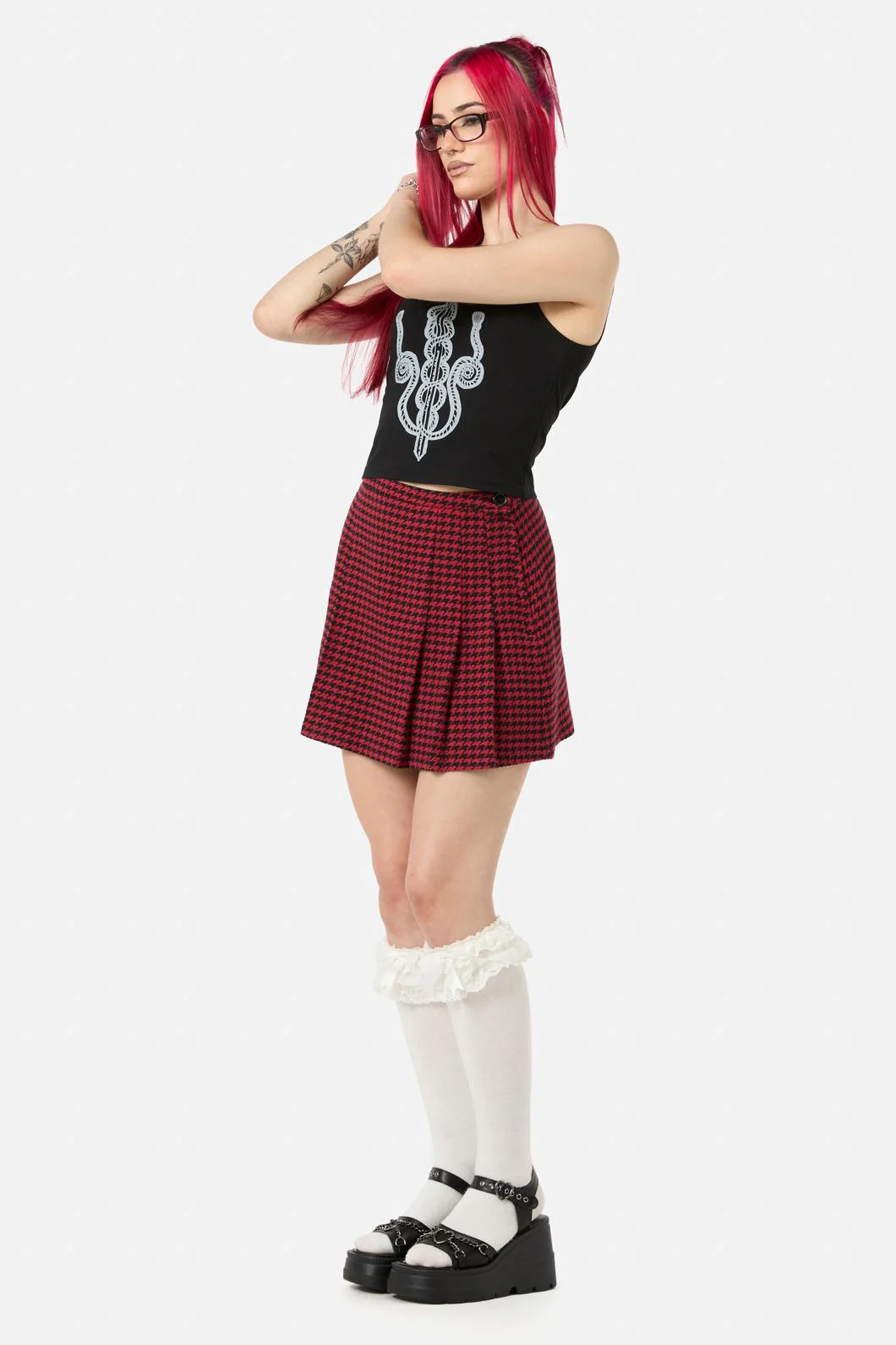Virtue Houndstooth Skirt - Image 3