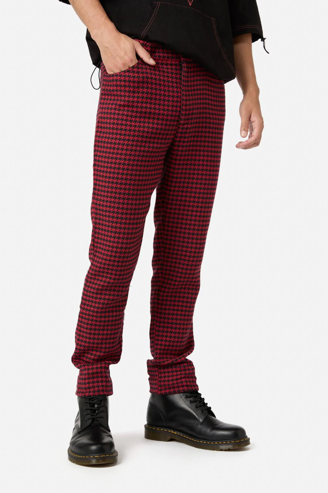 Virtue Houndstooth Slim Fit Pants - Image 2