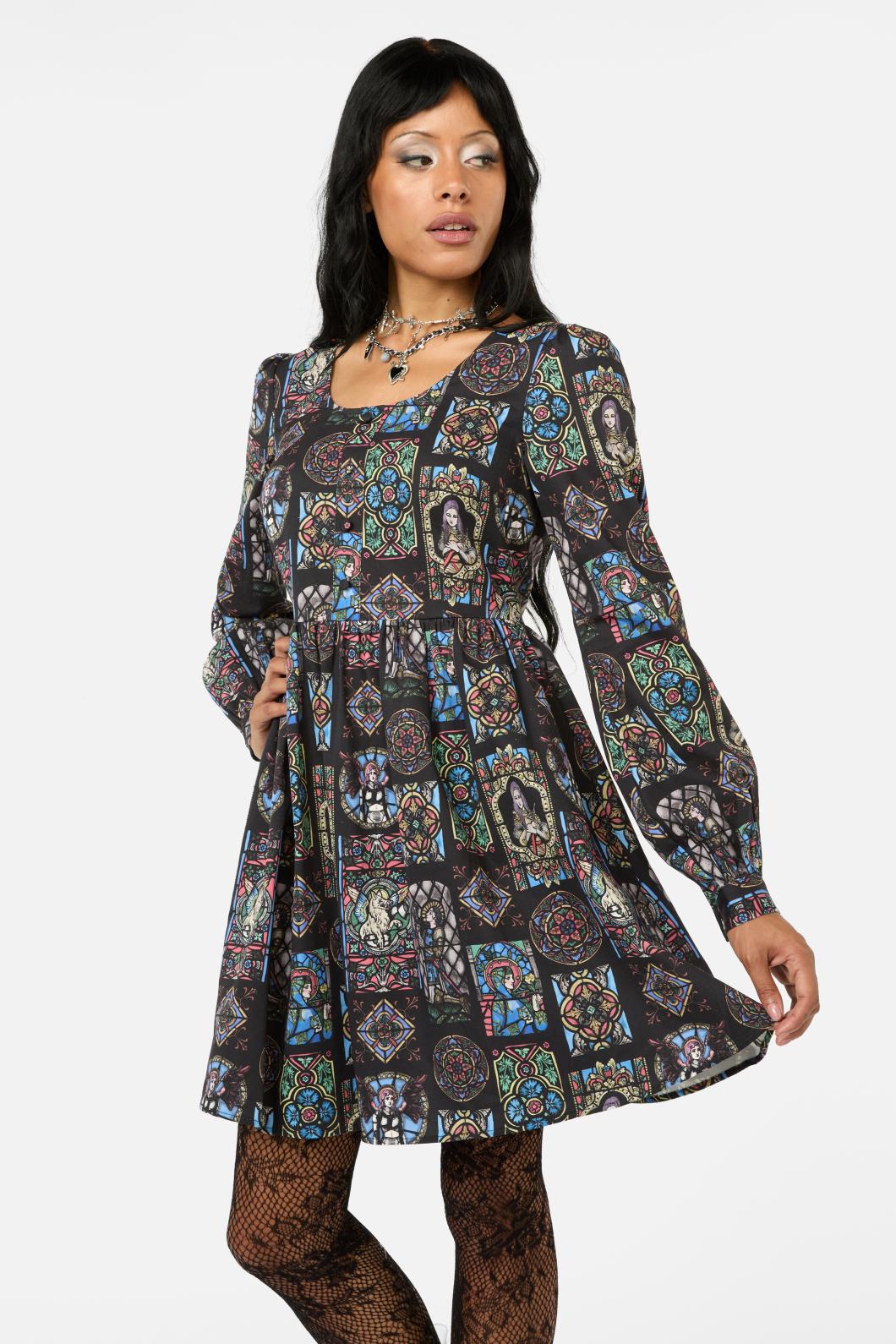 Vitrail Printed LS Dress - Image 2