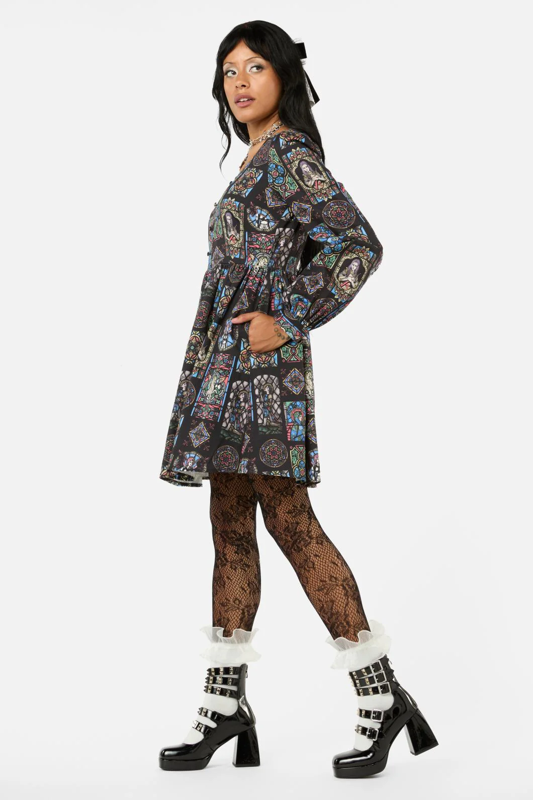 Vitrail Printed LS Dress - Image 3