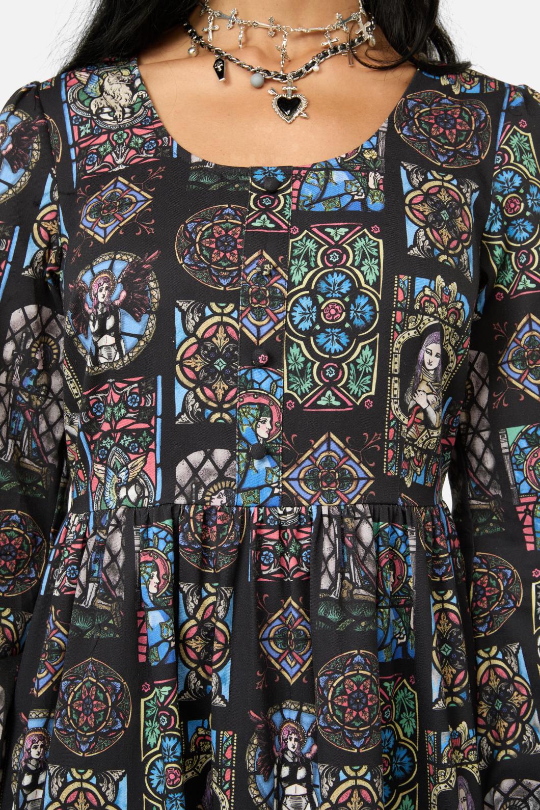 Vitrail Printed LS Dress - Image 5