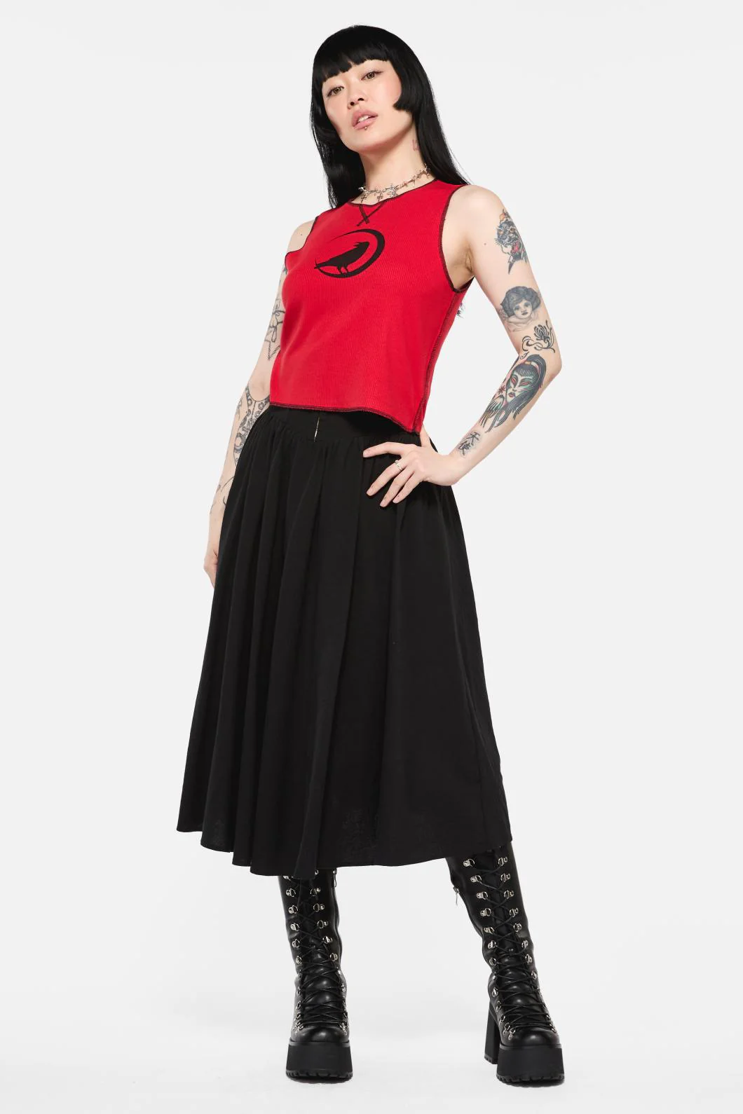 Wahn Ribbed Jersey Tank - Image 2