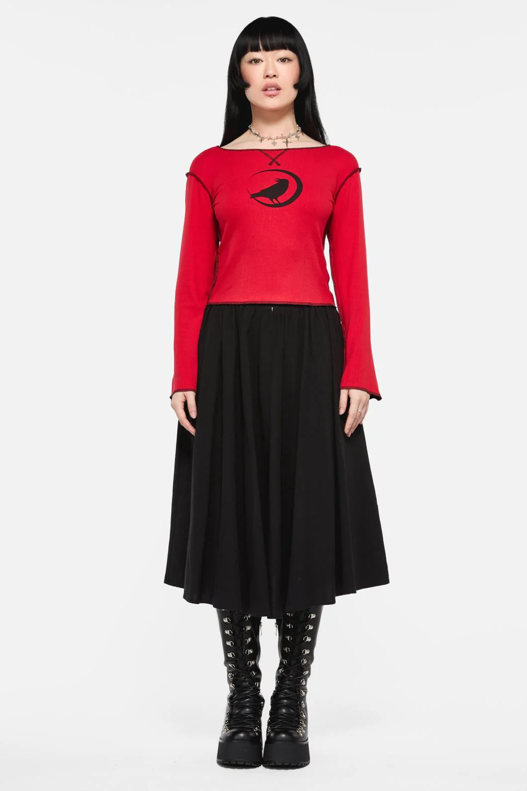 Wahn Ribbed Jersey Top - Image 2