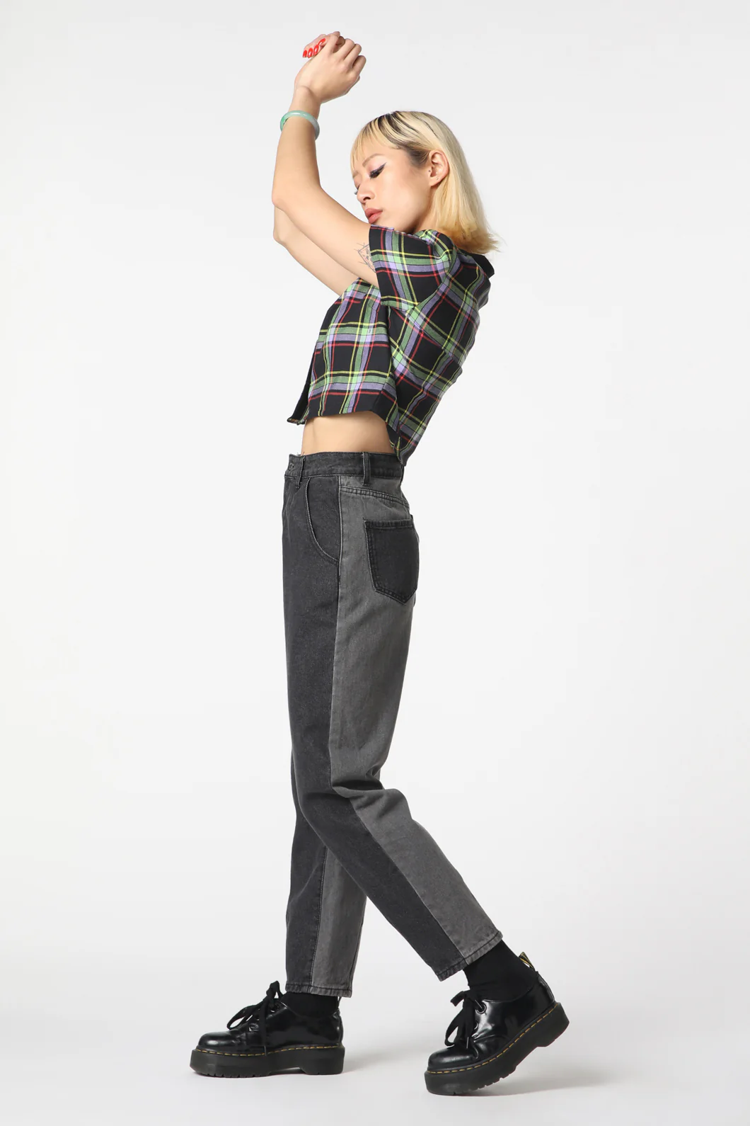 Washed Denim Goth Jean - Image 3