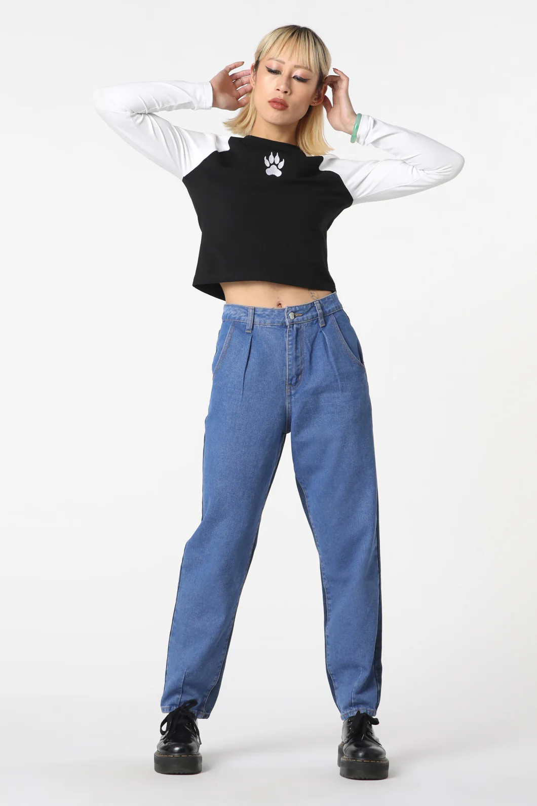 Washed Denim Goth Jean - Image 6