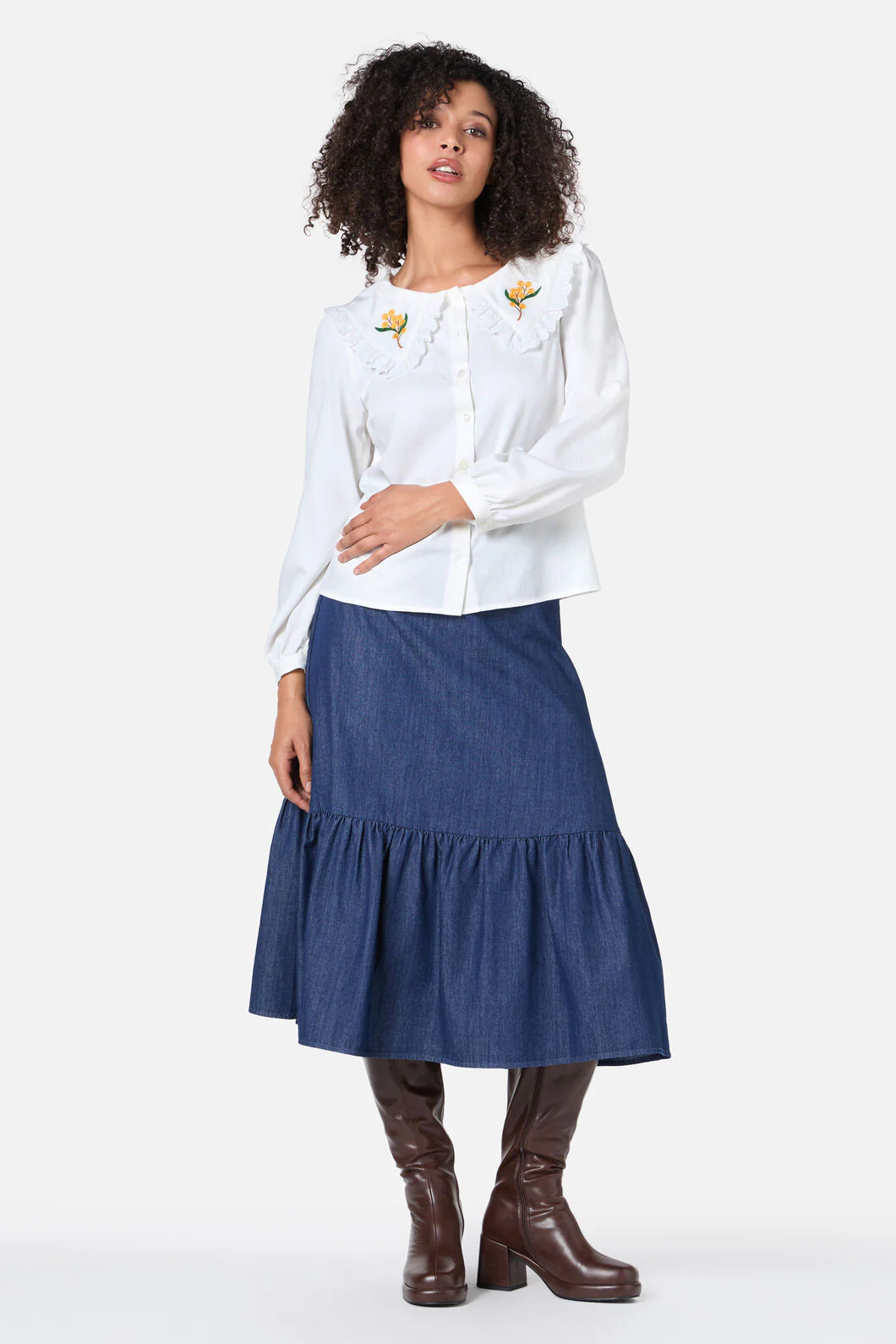 Wattle Embroidered Blouse - Image 2