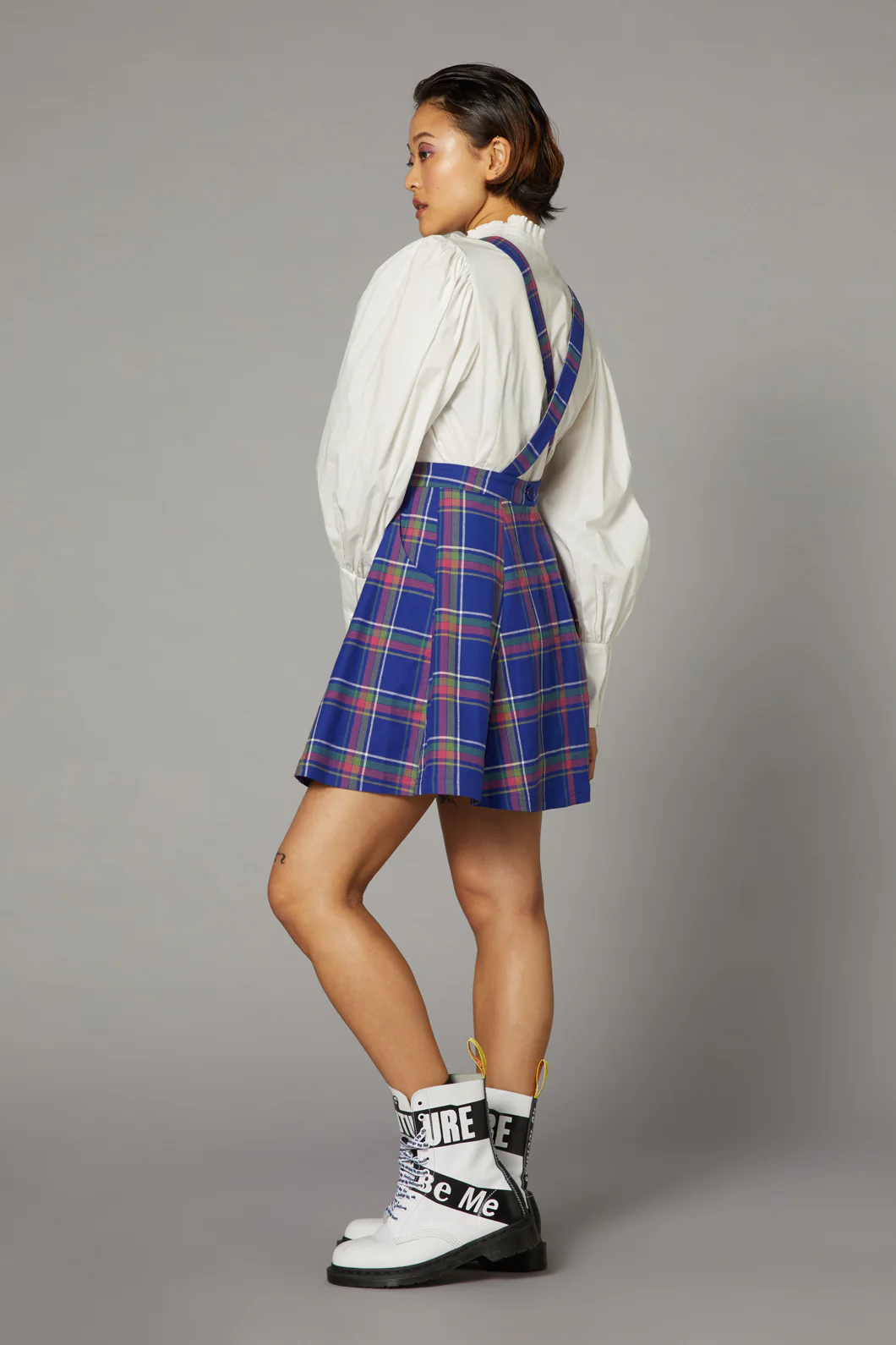 Werewolf Tartan Goth Pinafore - Image 3