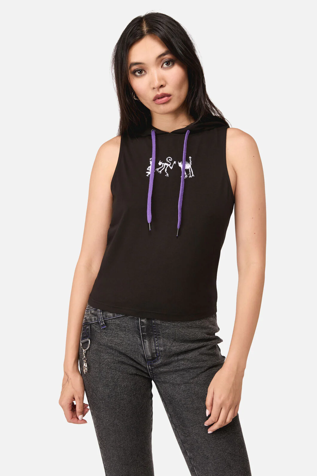 Whirl Fitted Hoodie Tank Top - Image 3