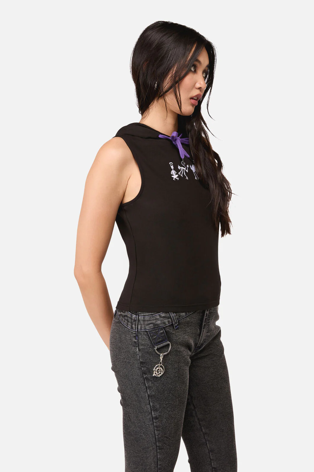 Whirl Fitted Hoodie Tank Top - Image 4