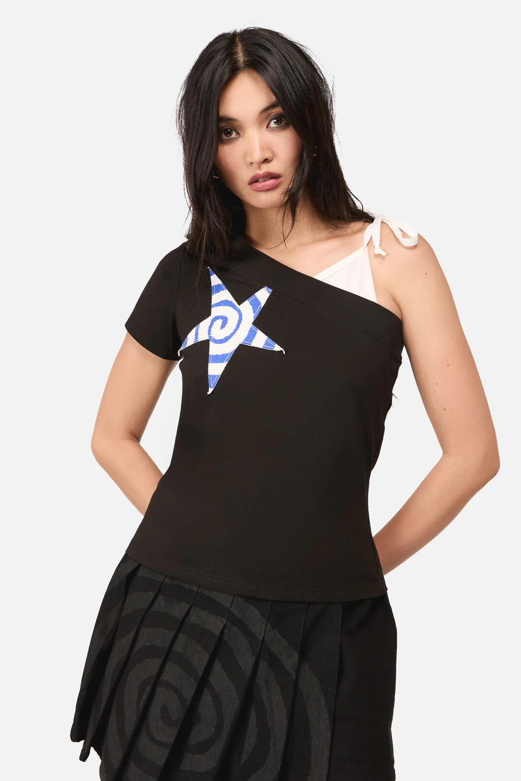 Whirl Jersey Asymmetrical Tee