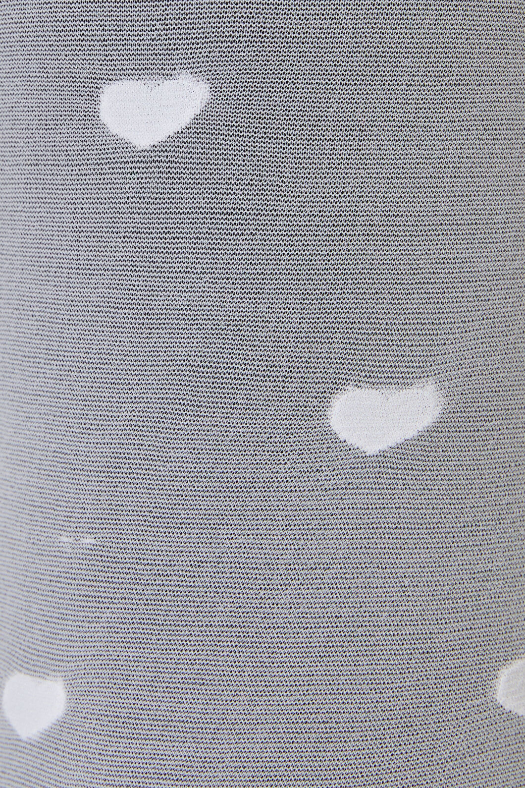 White Heart Mesh Long Socks - Image 3