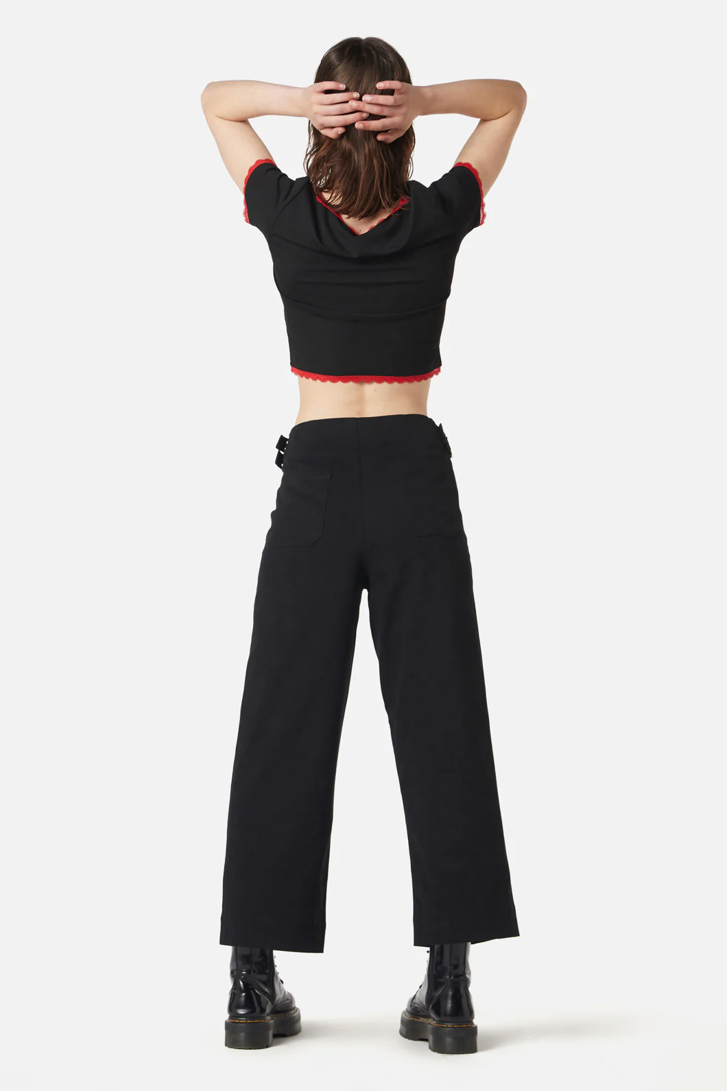 Wide Leg Buckle Pant - Image 4