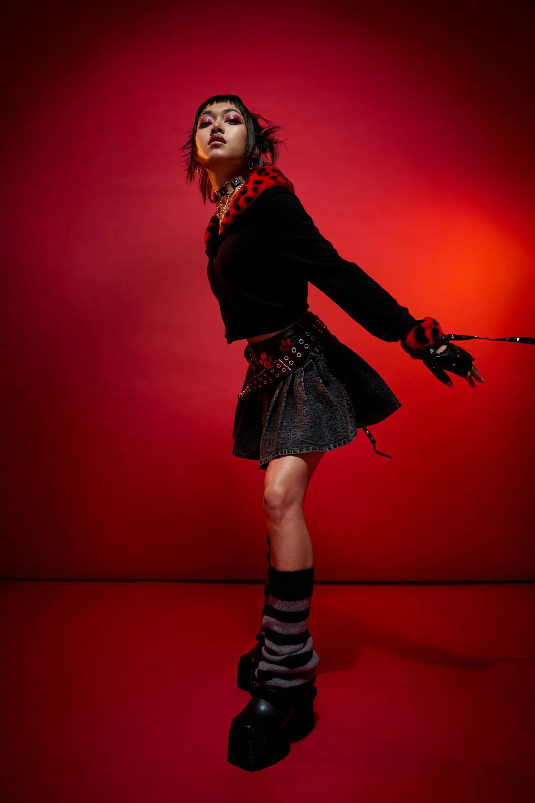 Wide Striped Leg Warmers - Image 6