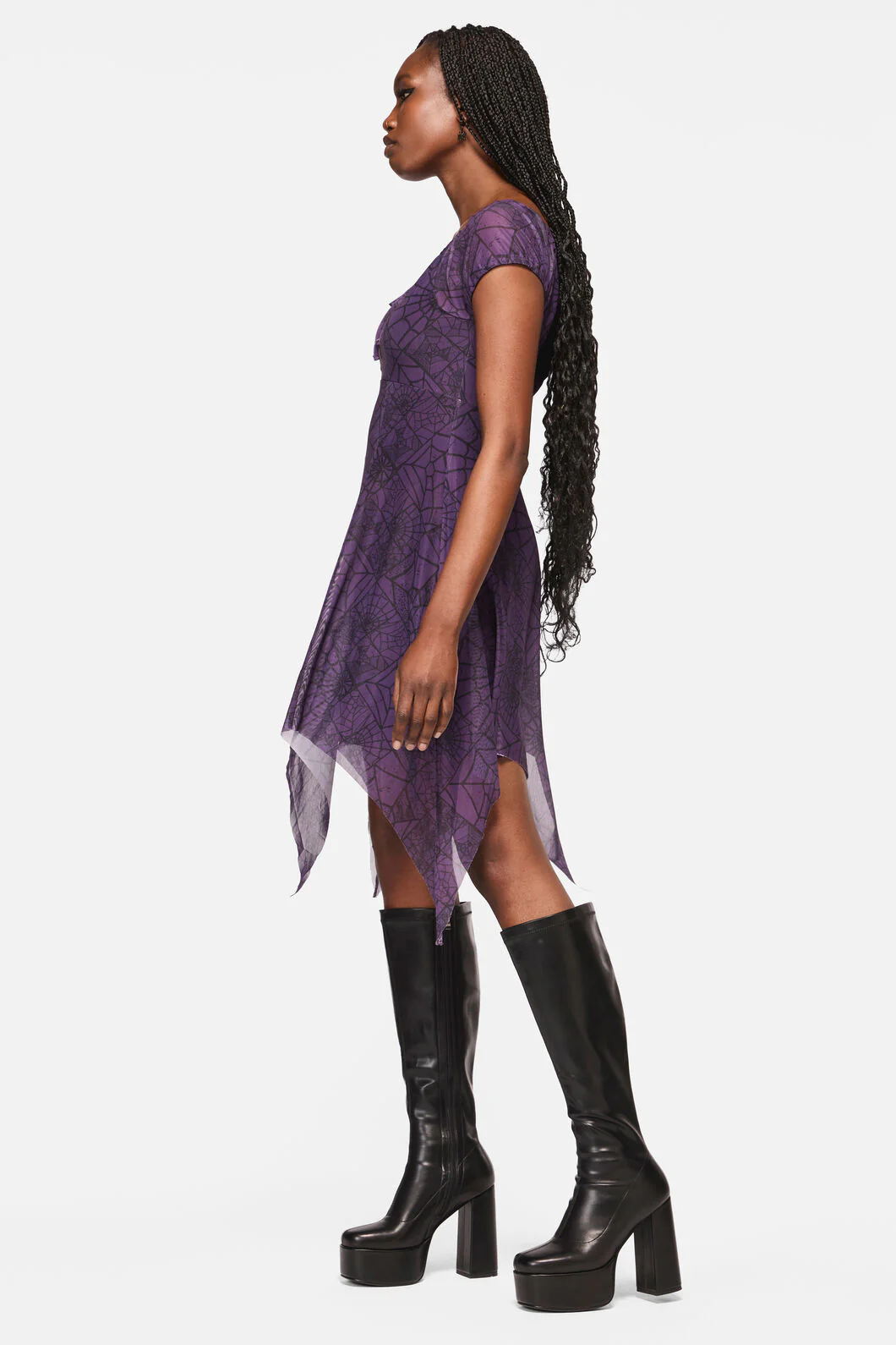Window Web Gothic Dress - Image 3