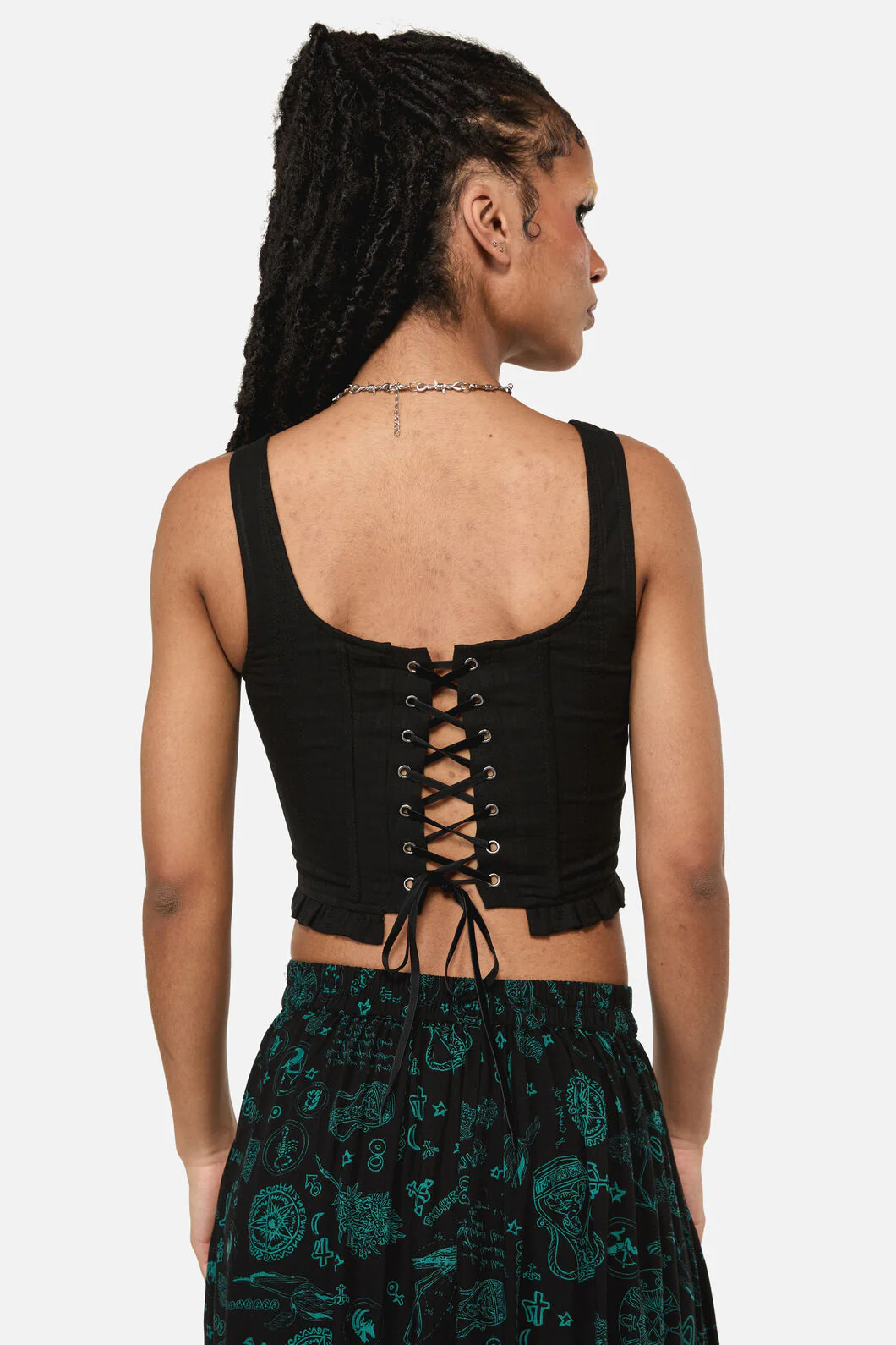 Witches Front Lace Corset - Image 4