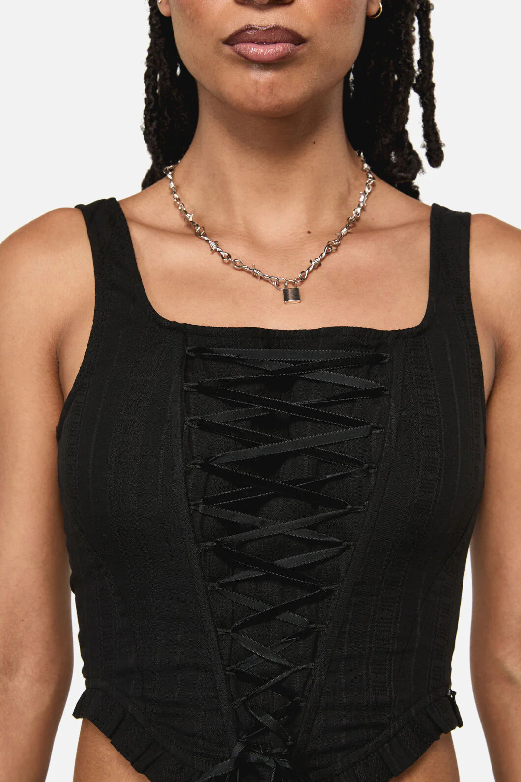 Witches Front Lace Corset - Image 6