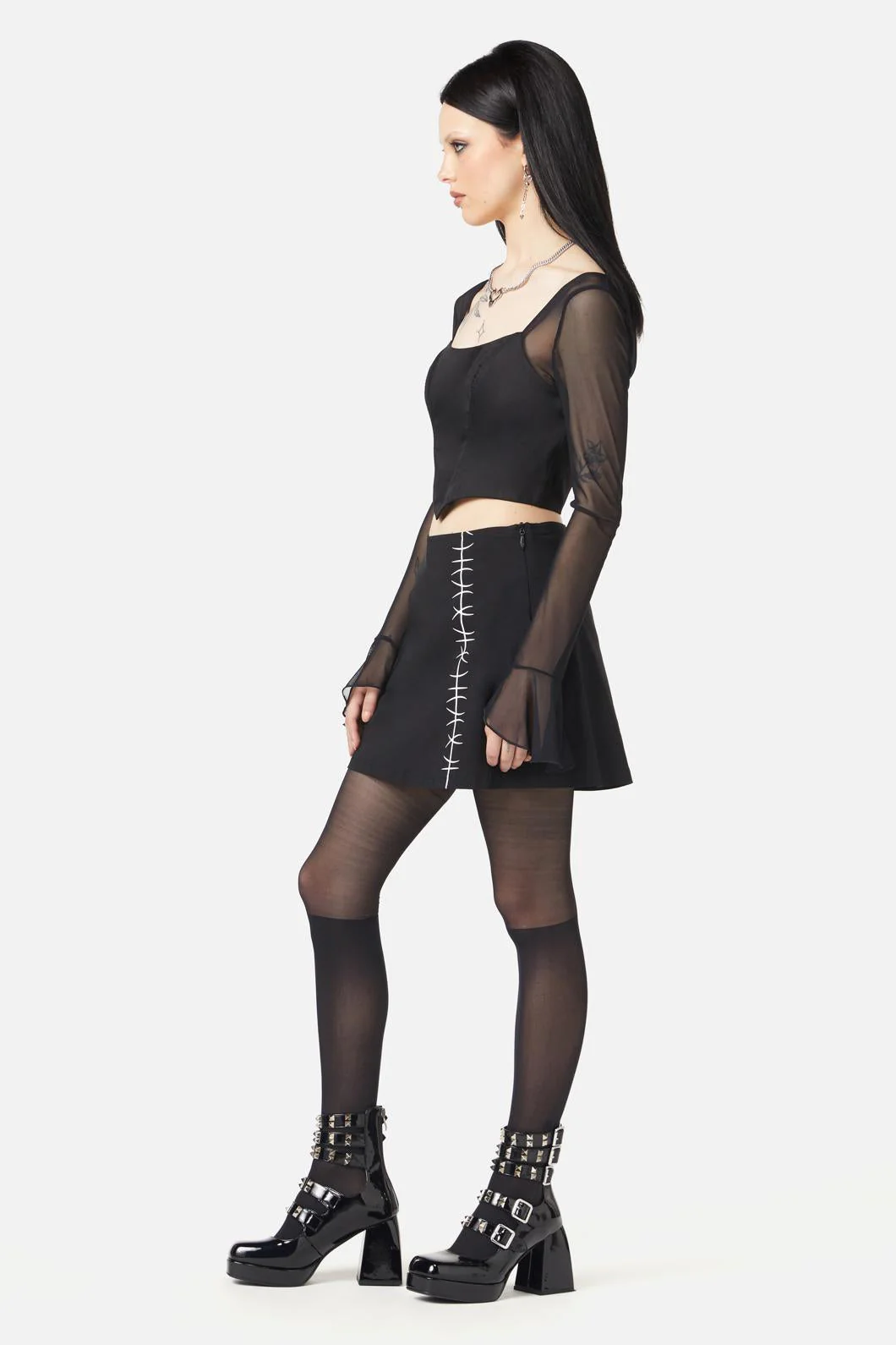 Wondering Mind Mesh Bodice - Image 5
