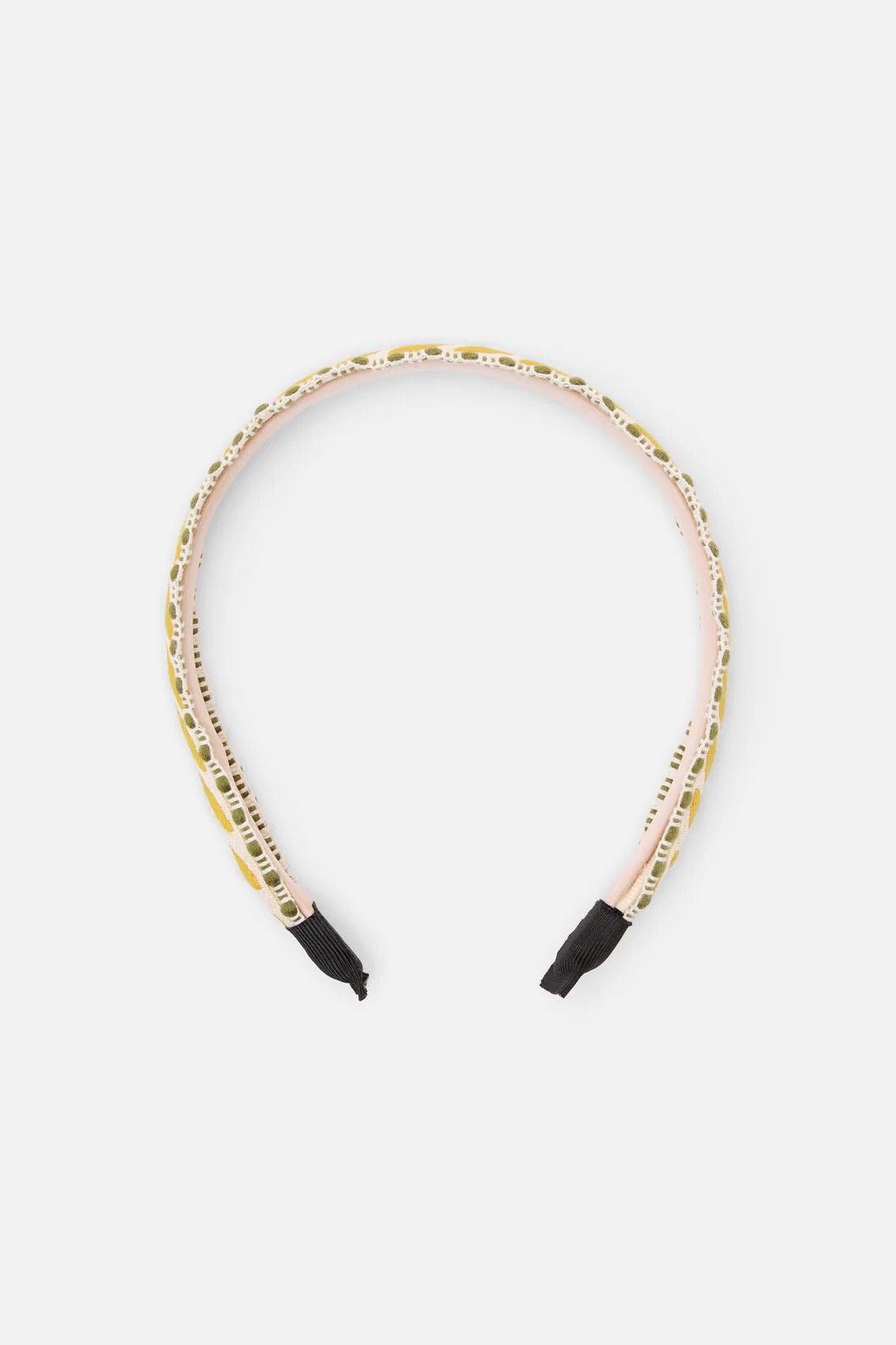 Yellow Embroidered Headband - Image 4